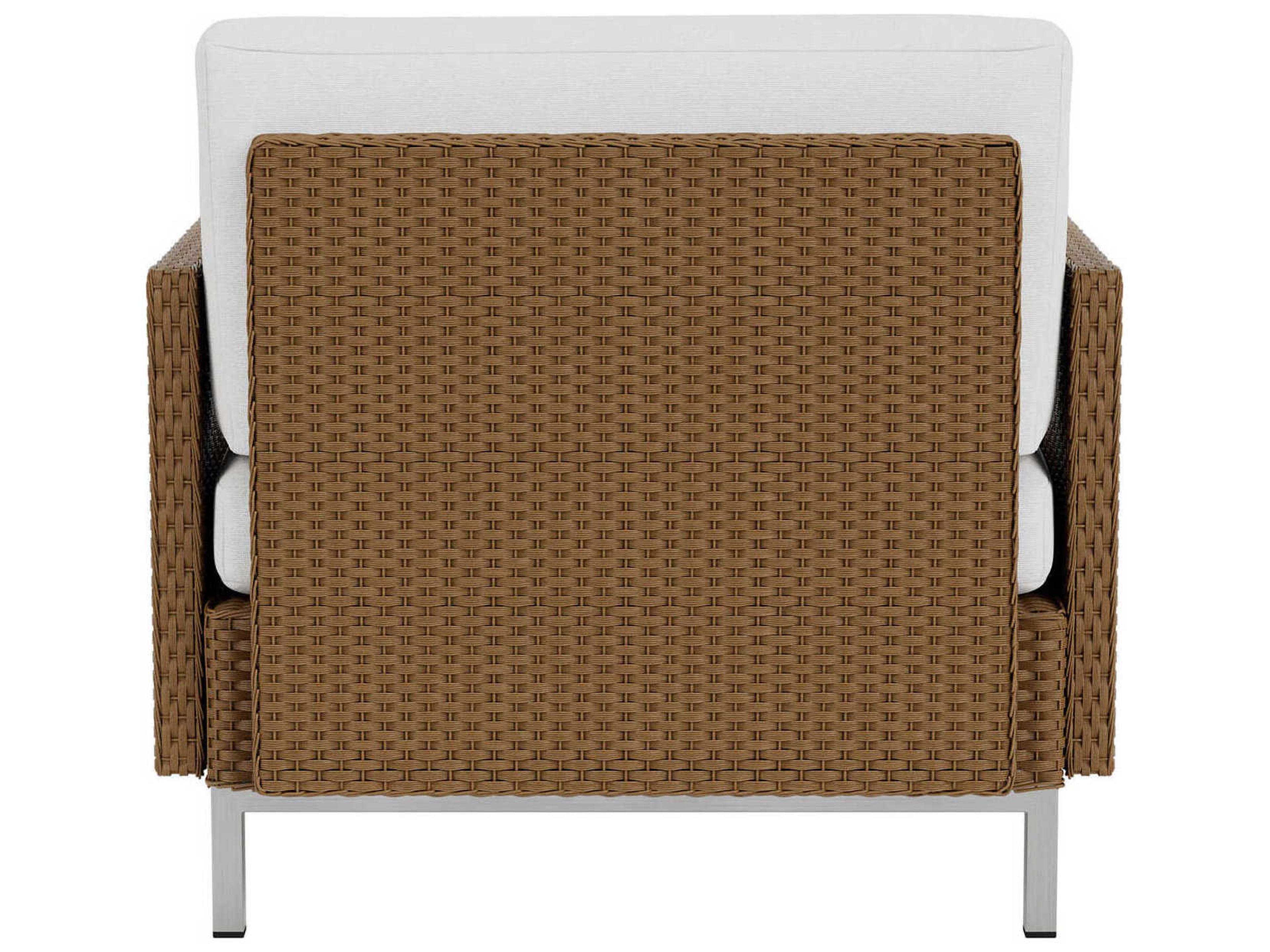 Lloyd Flanders Elements Steel Wicker Outdoor Lounge Chair