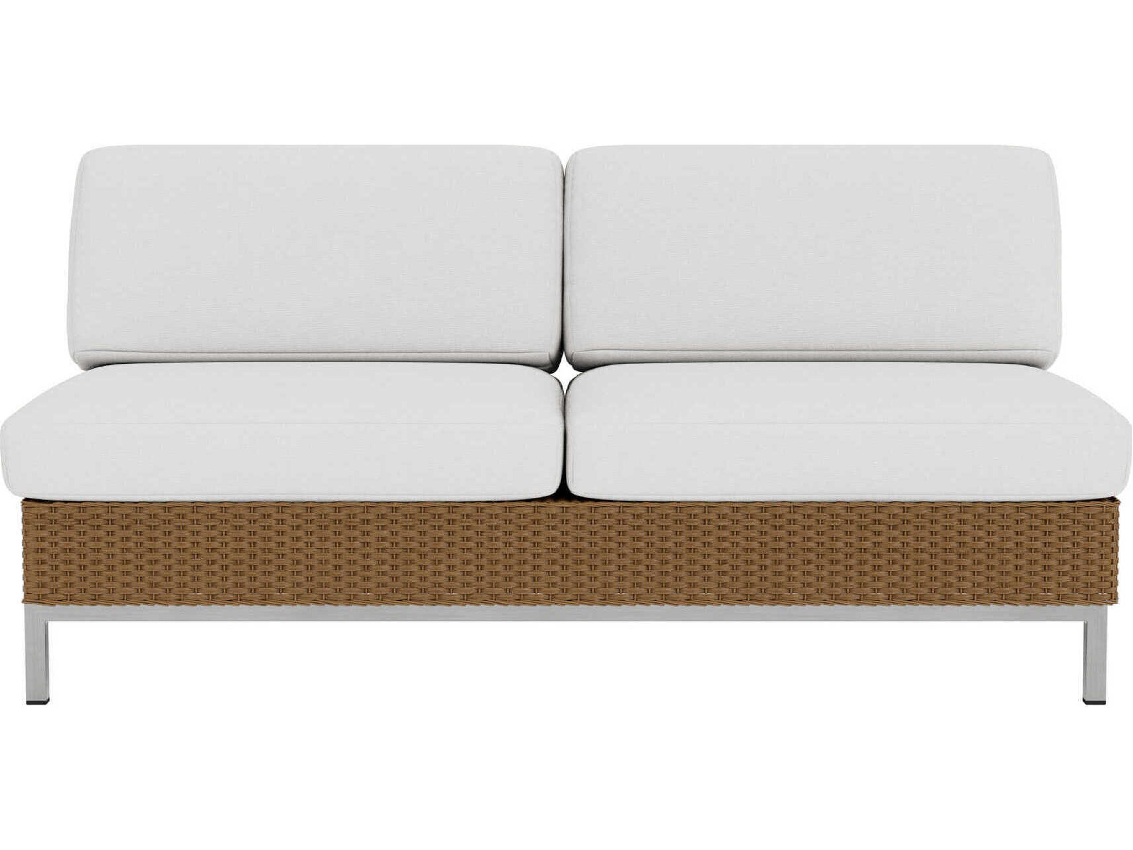 Lloyd Flanders Elements Steel Wicker Patio Loveseat