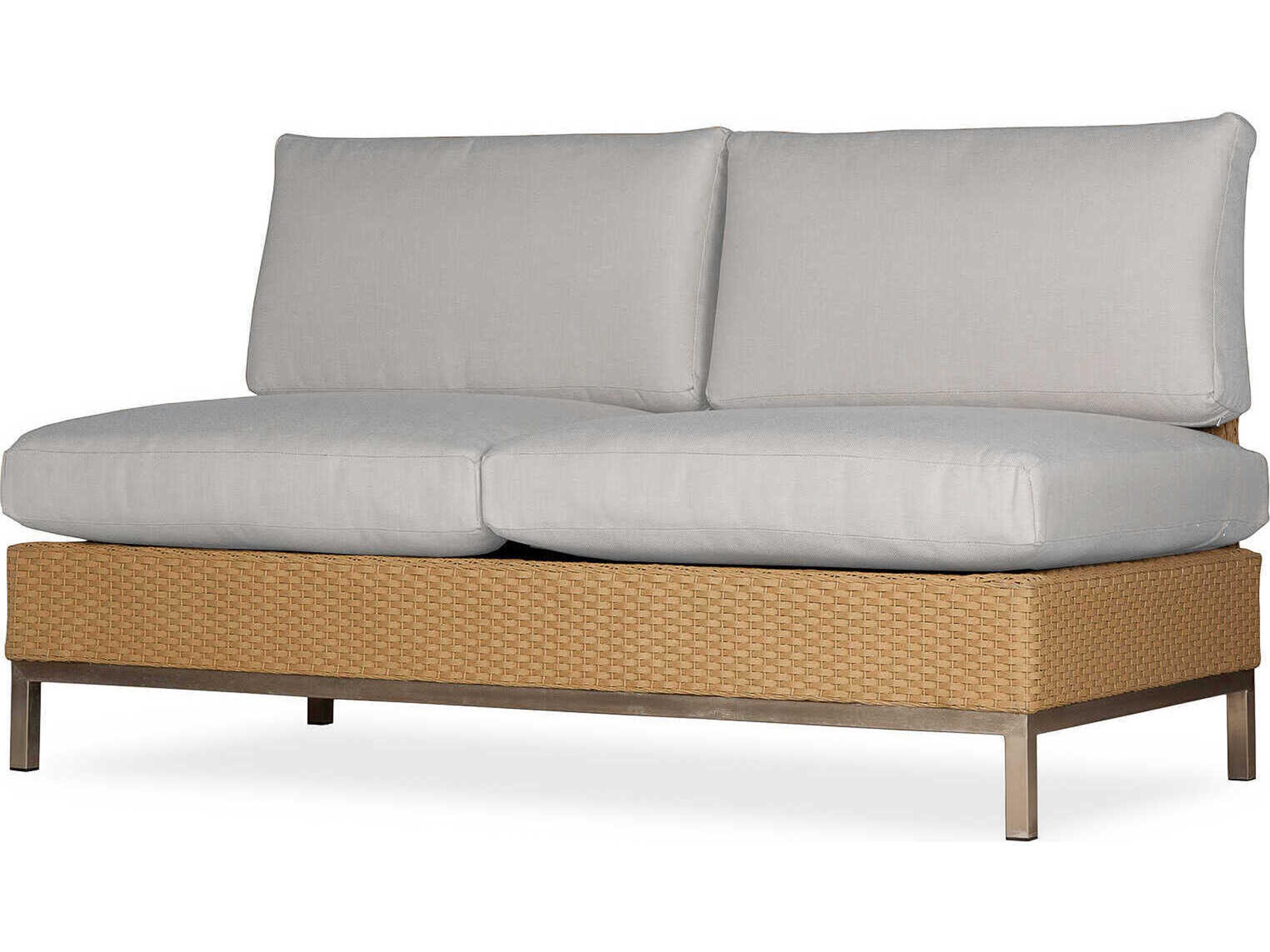 Lloyd Flanders Elements Steel Wicker Patio Loveseat