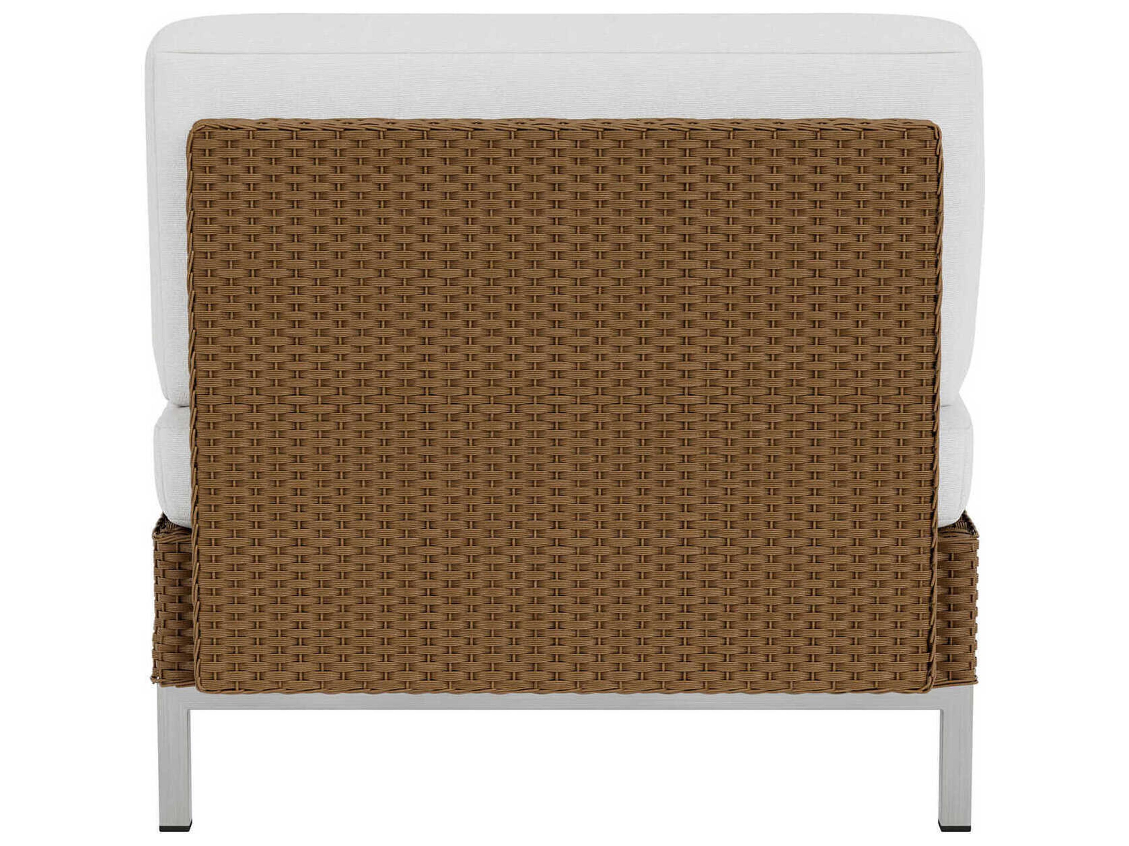 Lloyd Flanders Elements Steel Wicker Modular Outdoor Lounge Chair