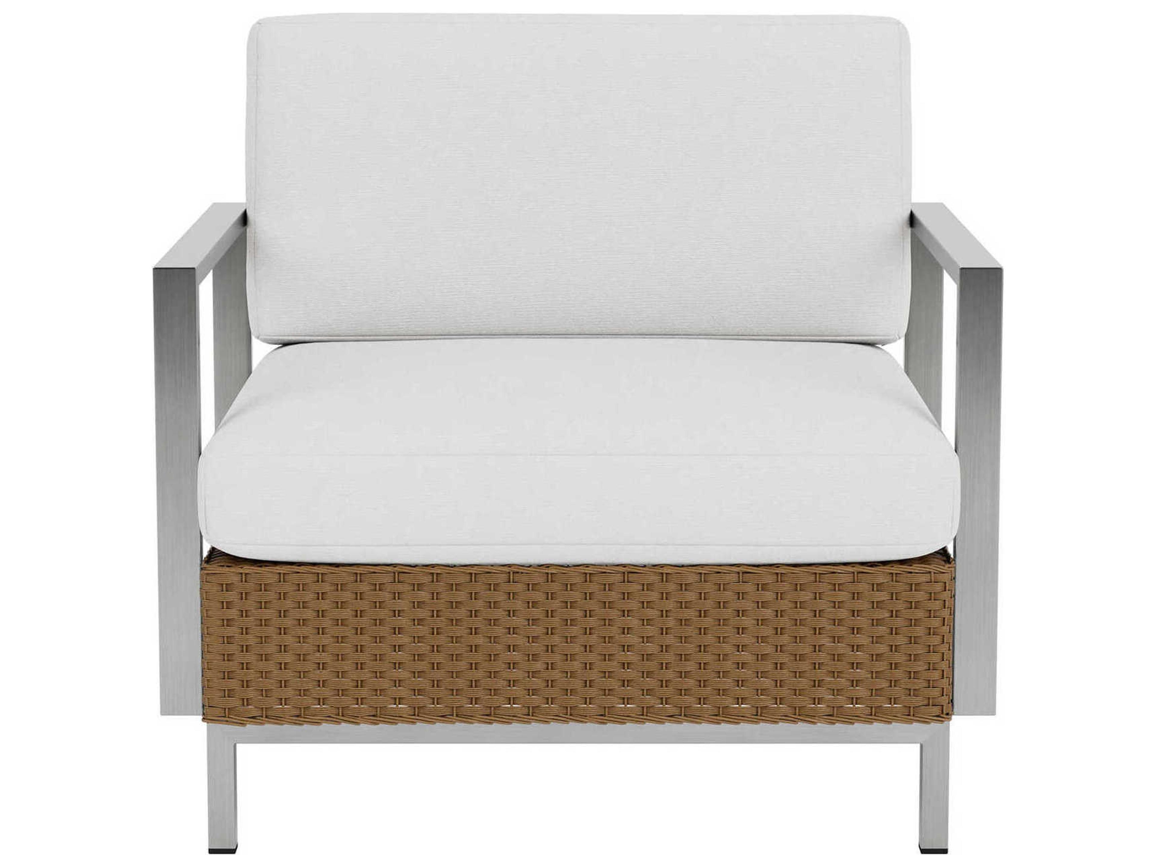 Lloyd Flanders Elements Steel Wicker Patio Lounge Chair