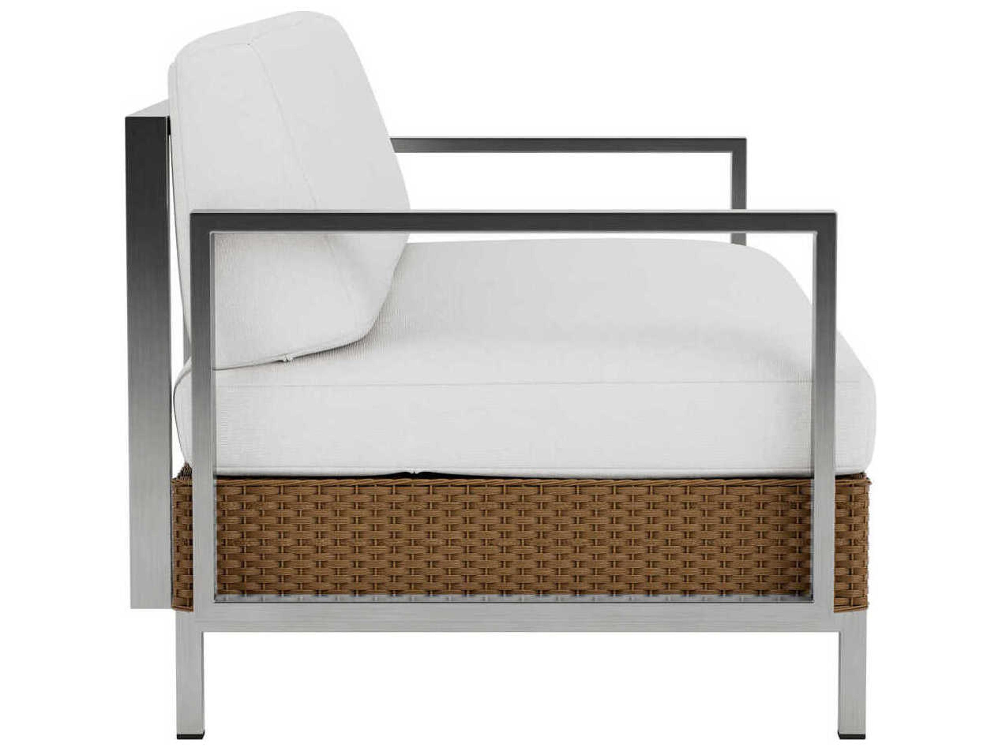 Lloyd Flanders Elements Steel Wicker Outdoor Patio Loveseat