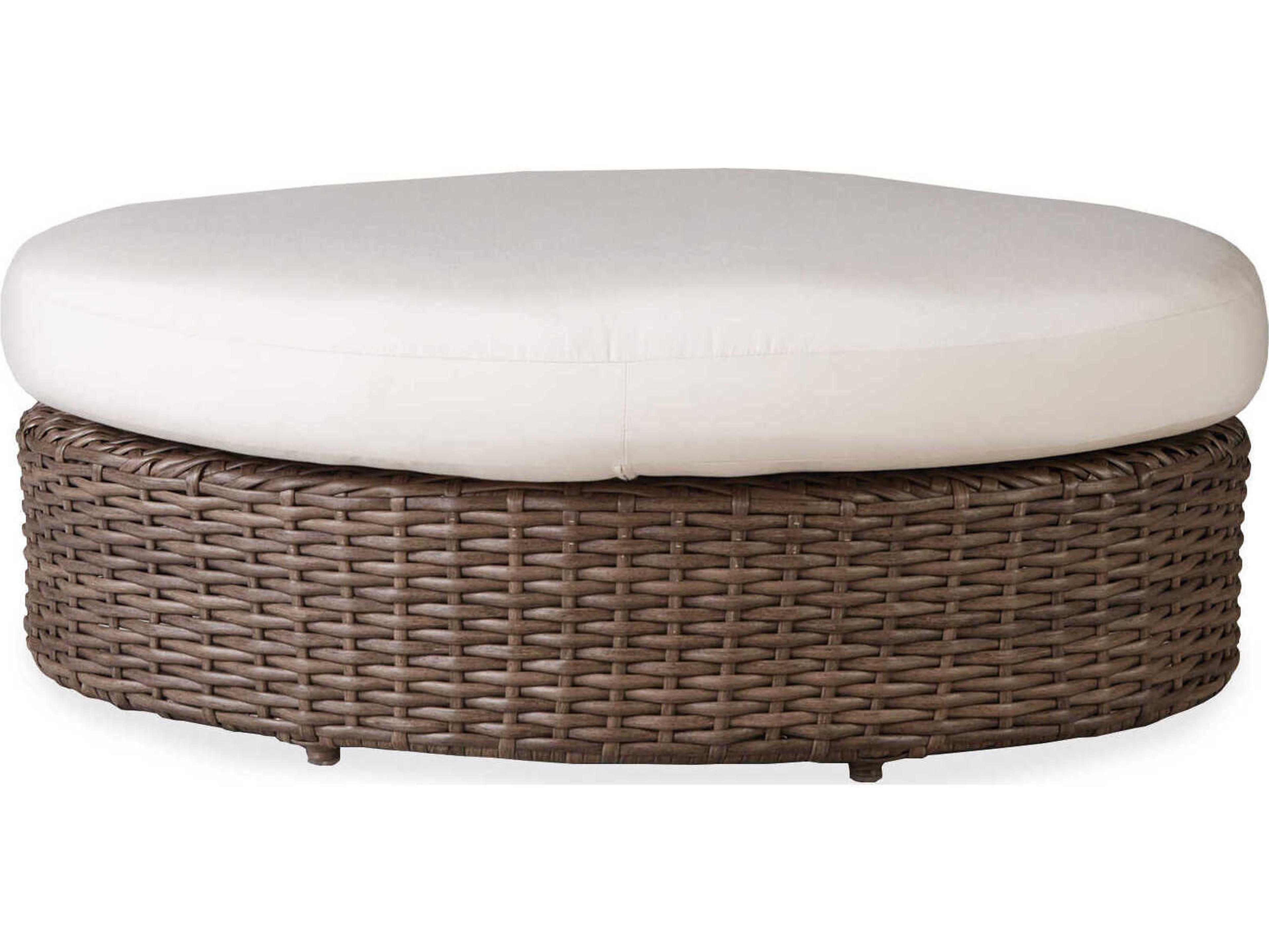 Lloyd Flanders Largo Wicker Oval Patio Ottoman