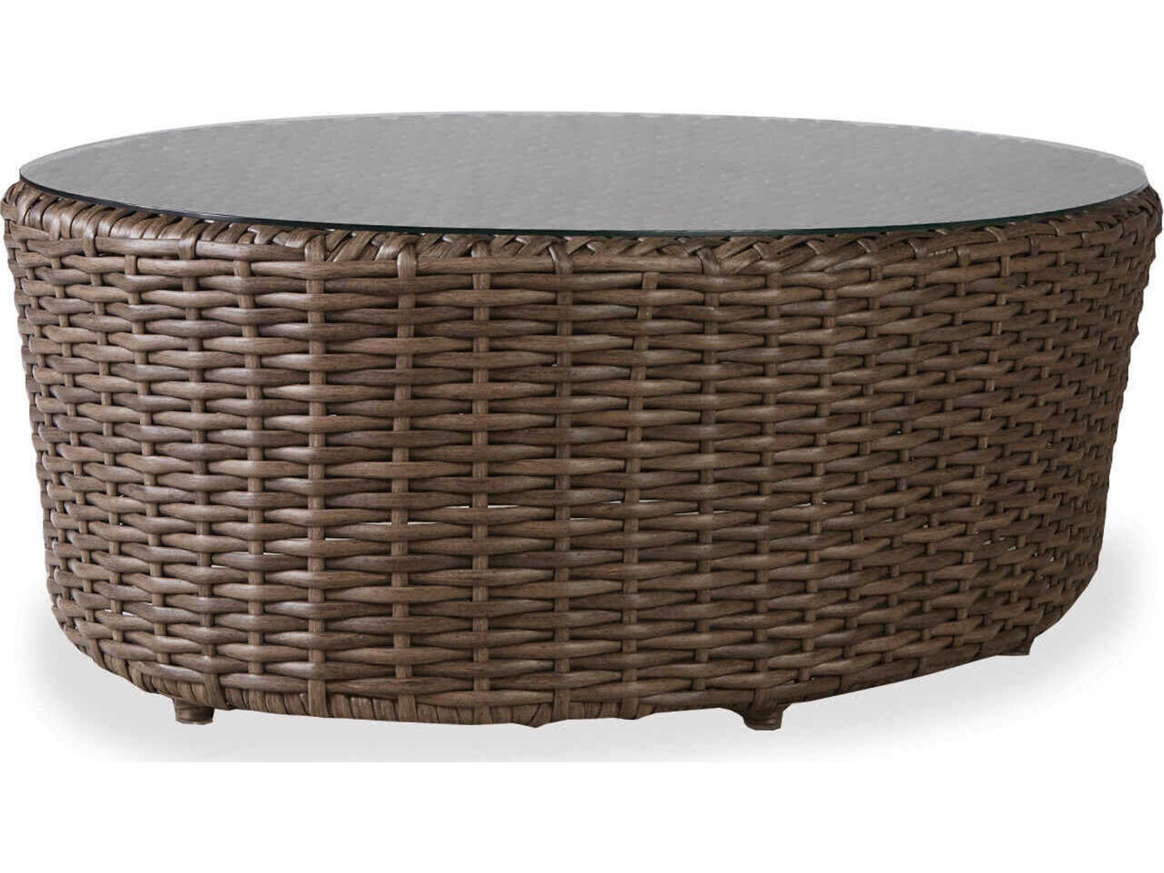 Mackinac Rectangular Cocktail Table Woven Top
