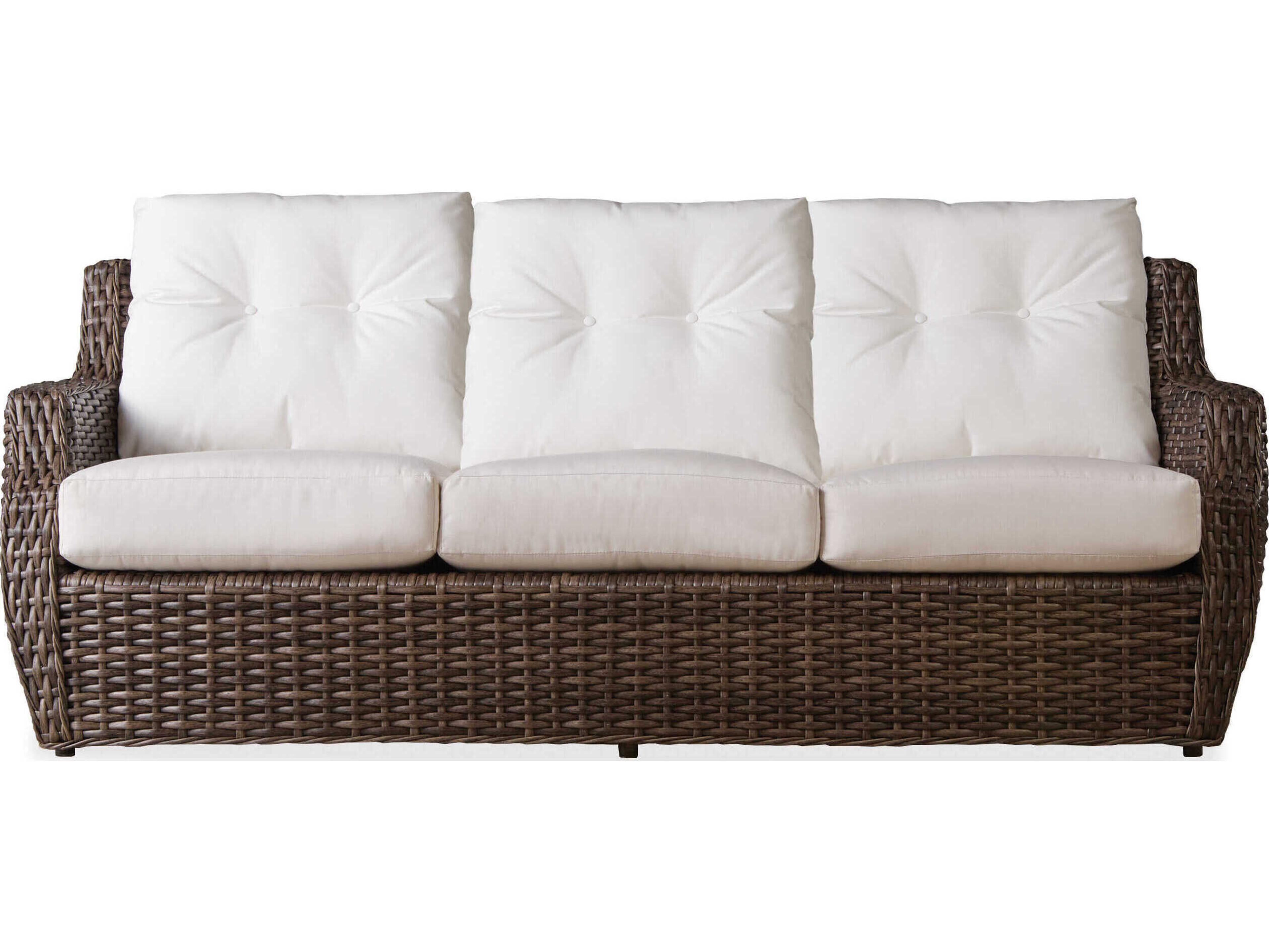 Largo Wicker Patio Sofa Deep Seating
