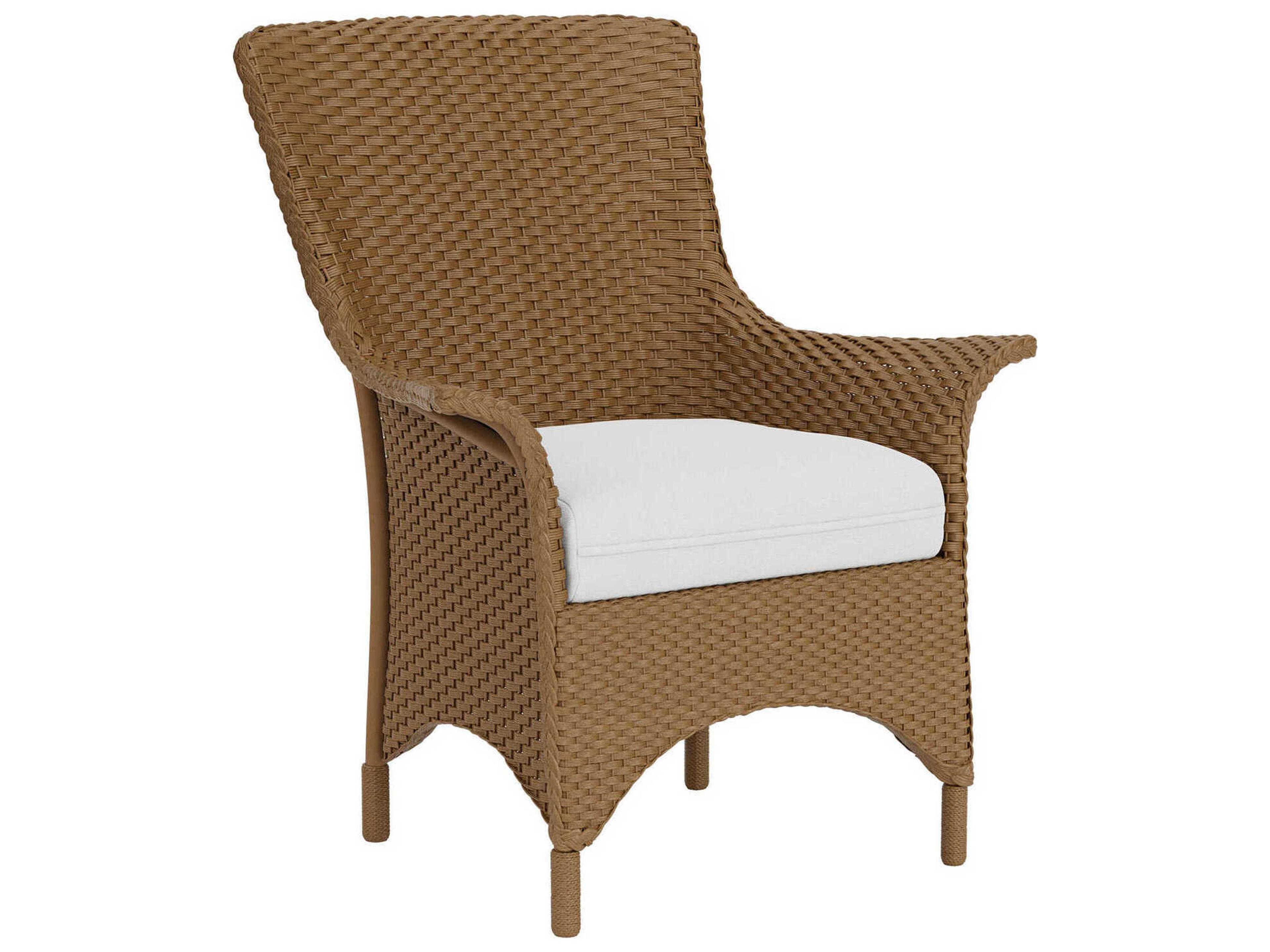Lloyd Flanders Mandalay Wicker Outdoor Dining Arm Chair