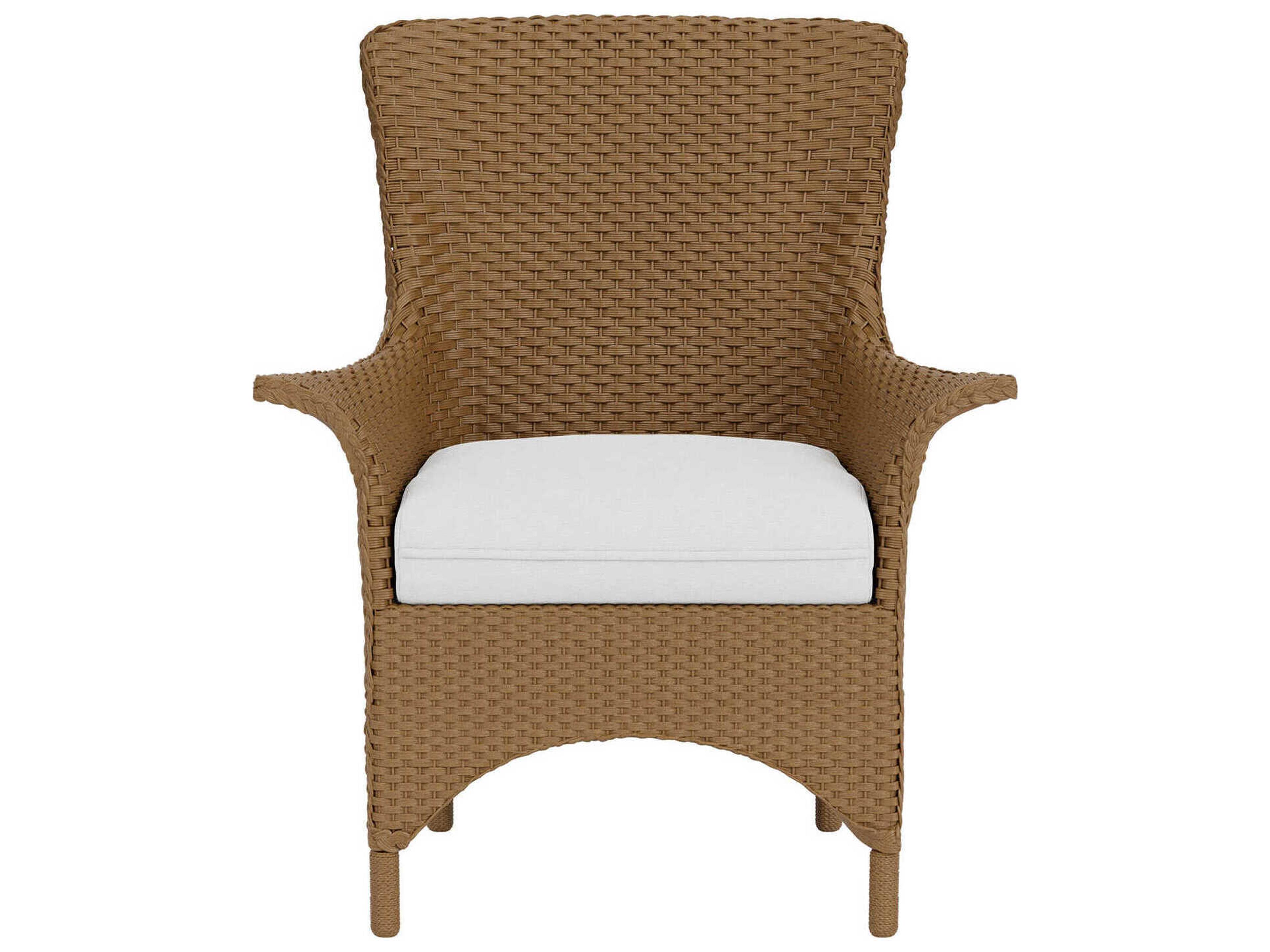 Lloyd Flanders Mandalay Wicker Outdoor Dining Arm Chair