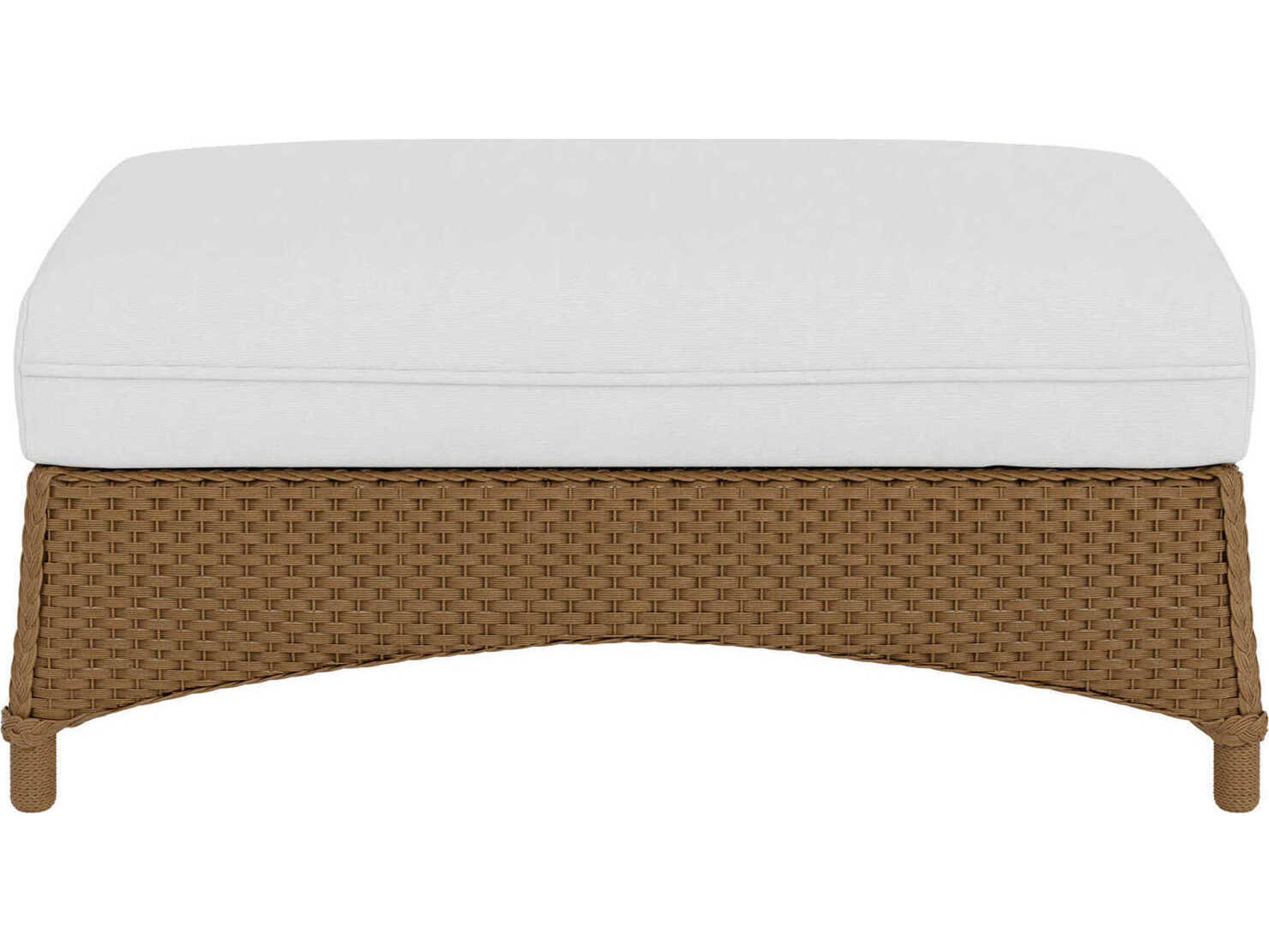 Lloyd Flanders Mandalay Wicker Large Patio Ottoman