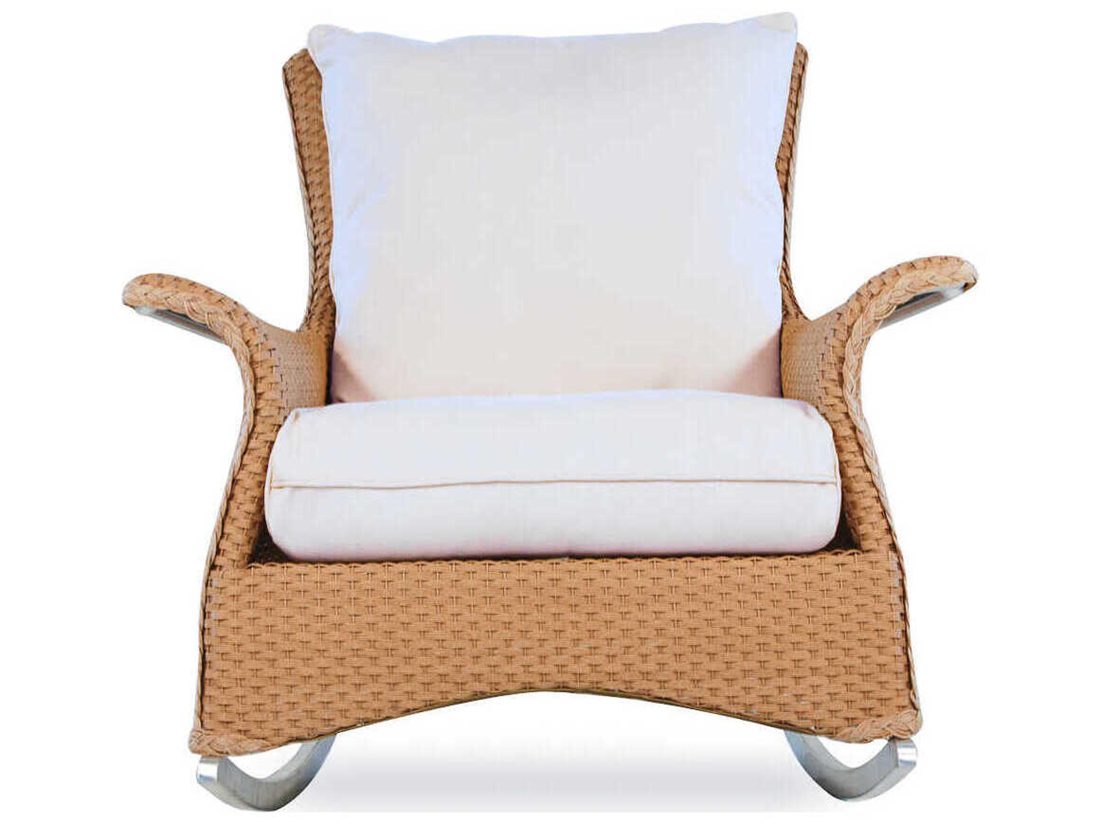 Lloyd Flanders Mandalay Wicker Rocking Outdoor Lounge Chair