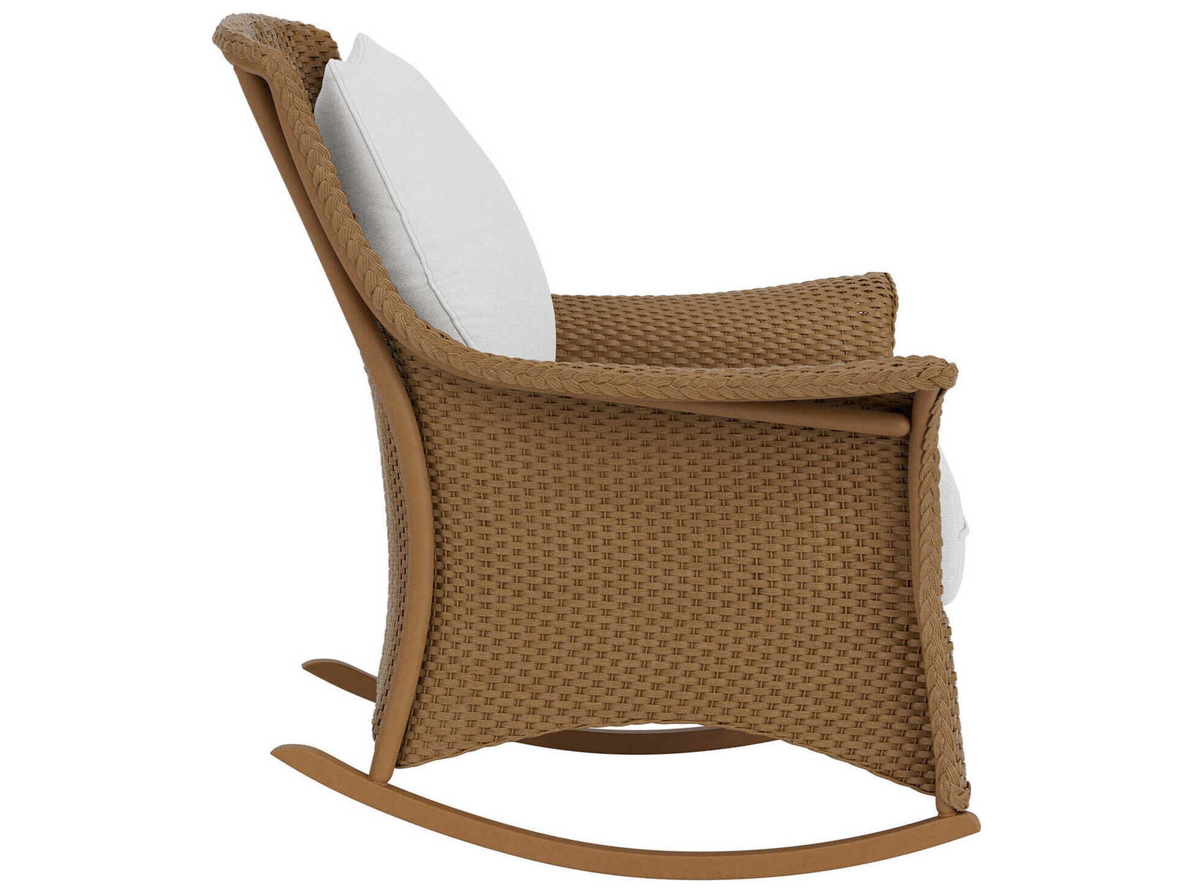 Lloyd Flanders Mandalay Wicker Rocking Outdoor Lounge Chair