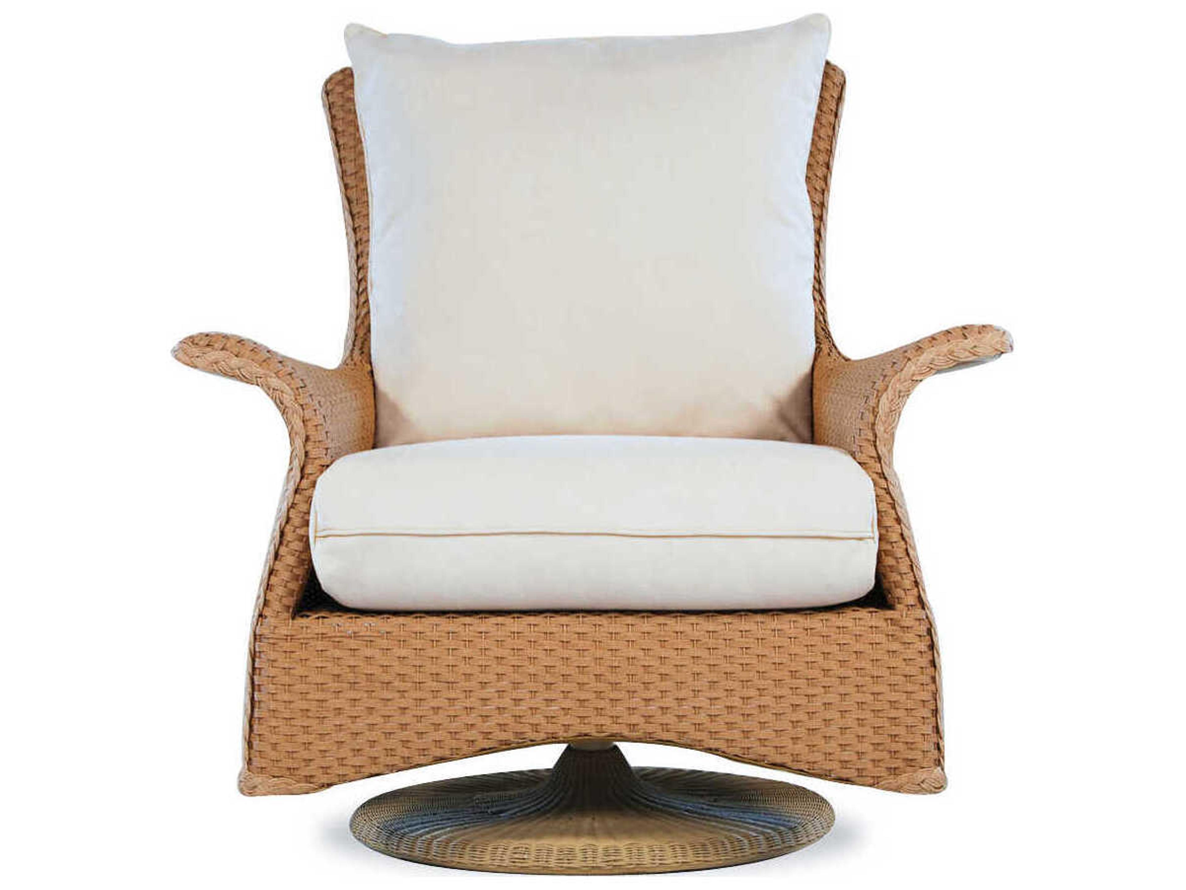 Lloyd Flanders Mandalay Wicker Swivel Rocker Patio Lounge Chair