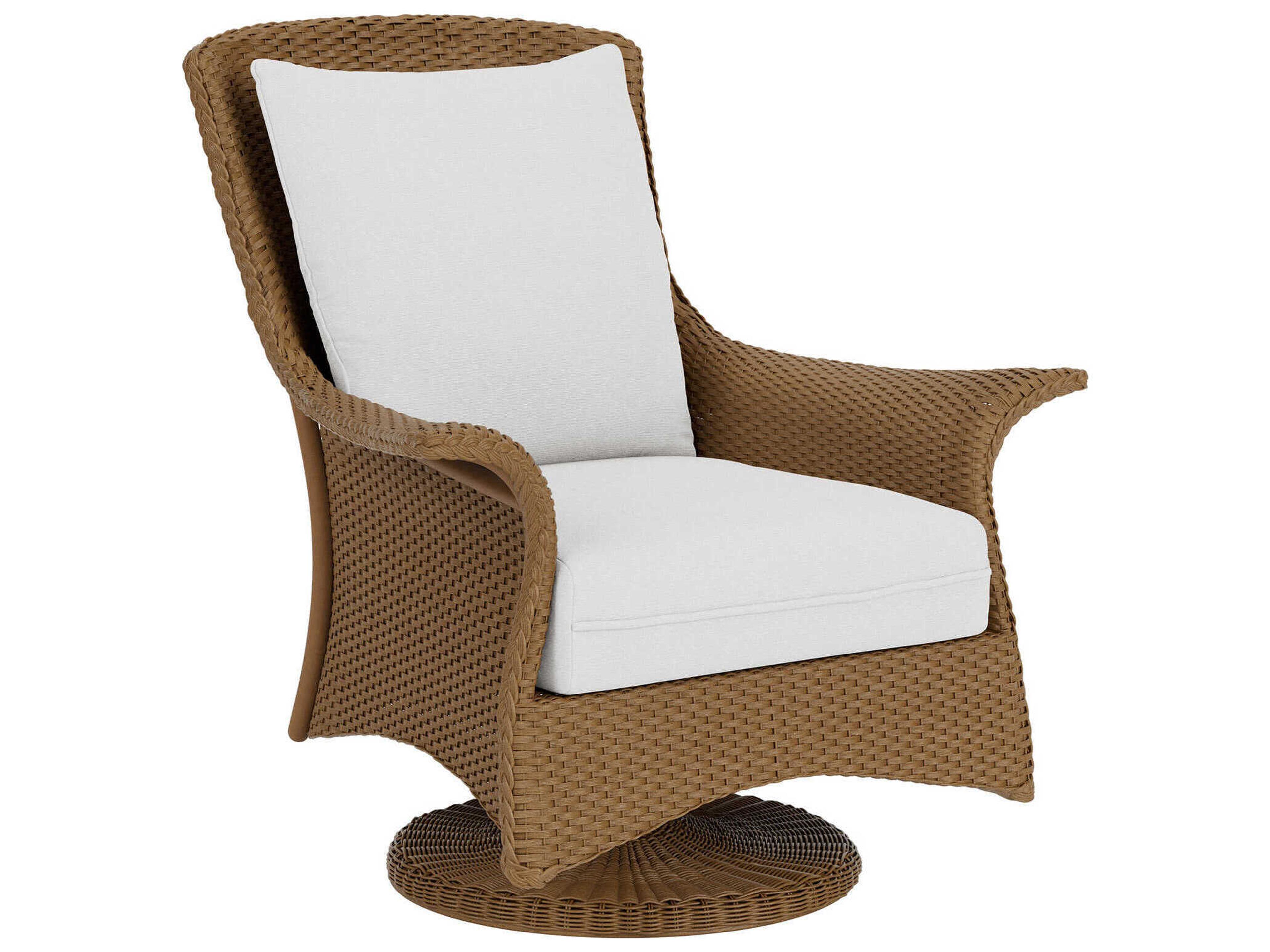 Lloyd Flanders Mandalay Wicker Swivel Rocker Patio Lounge Chair