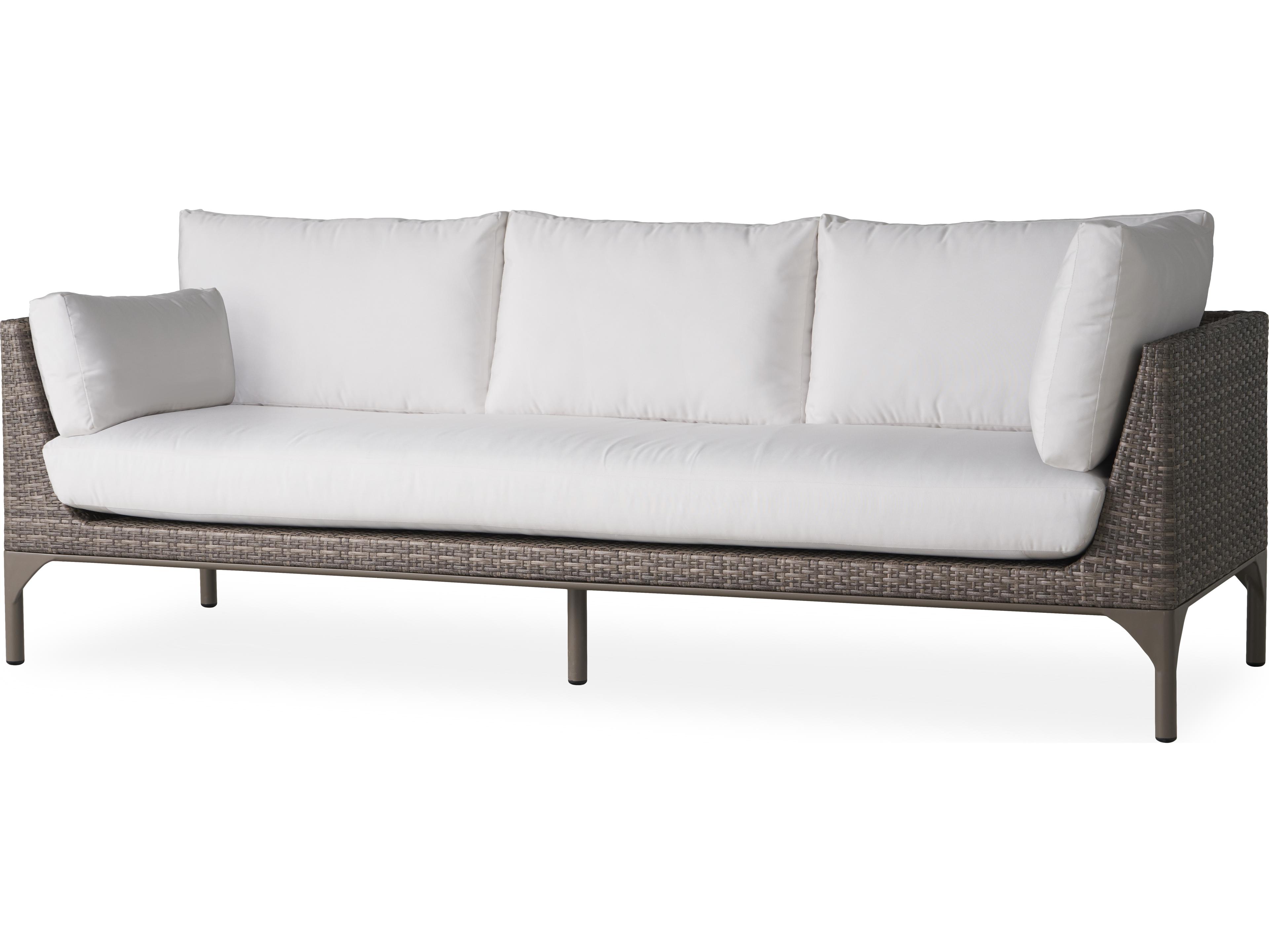 Martinique Granite Wicker Sectional Patio Sofa