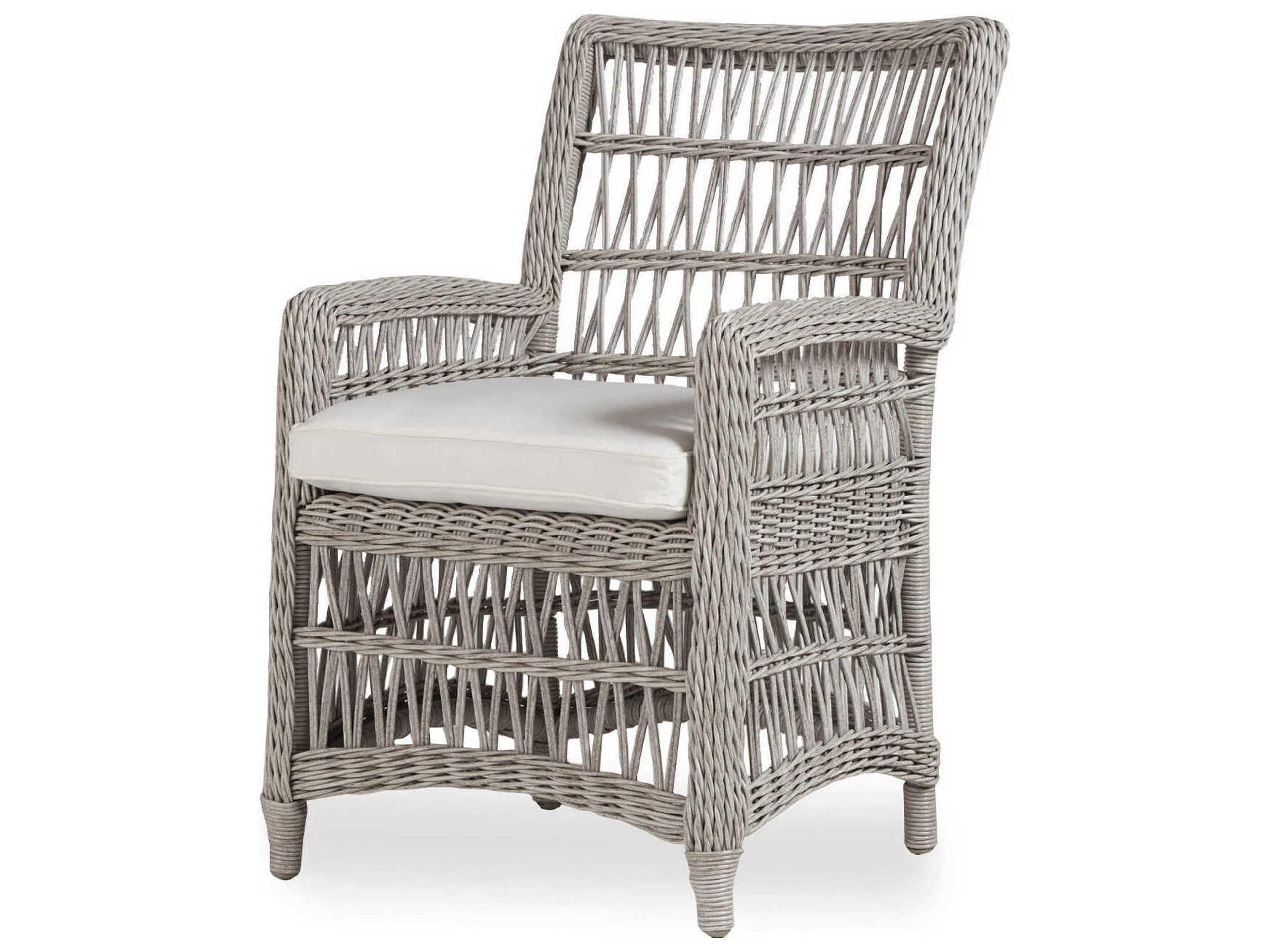 Lloyd Flanders Mackinac Wicker Patio Dining Arm Chair