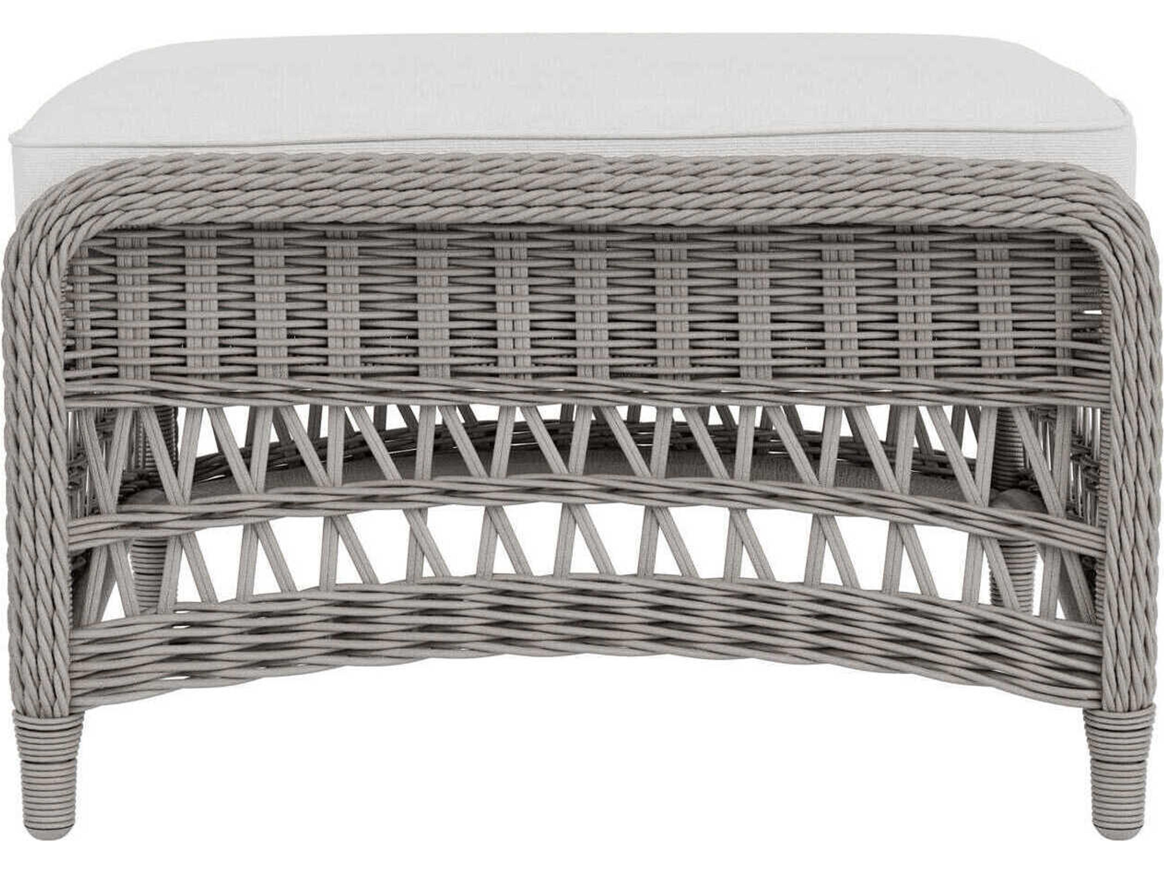 Lloyd Flanders Mackinac Wicker Outdoor Patio Ottoman