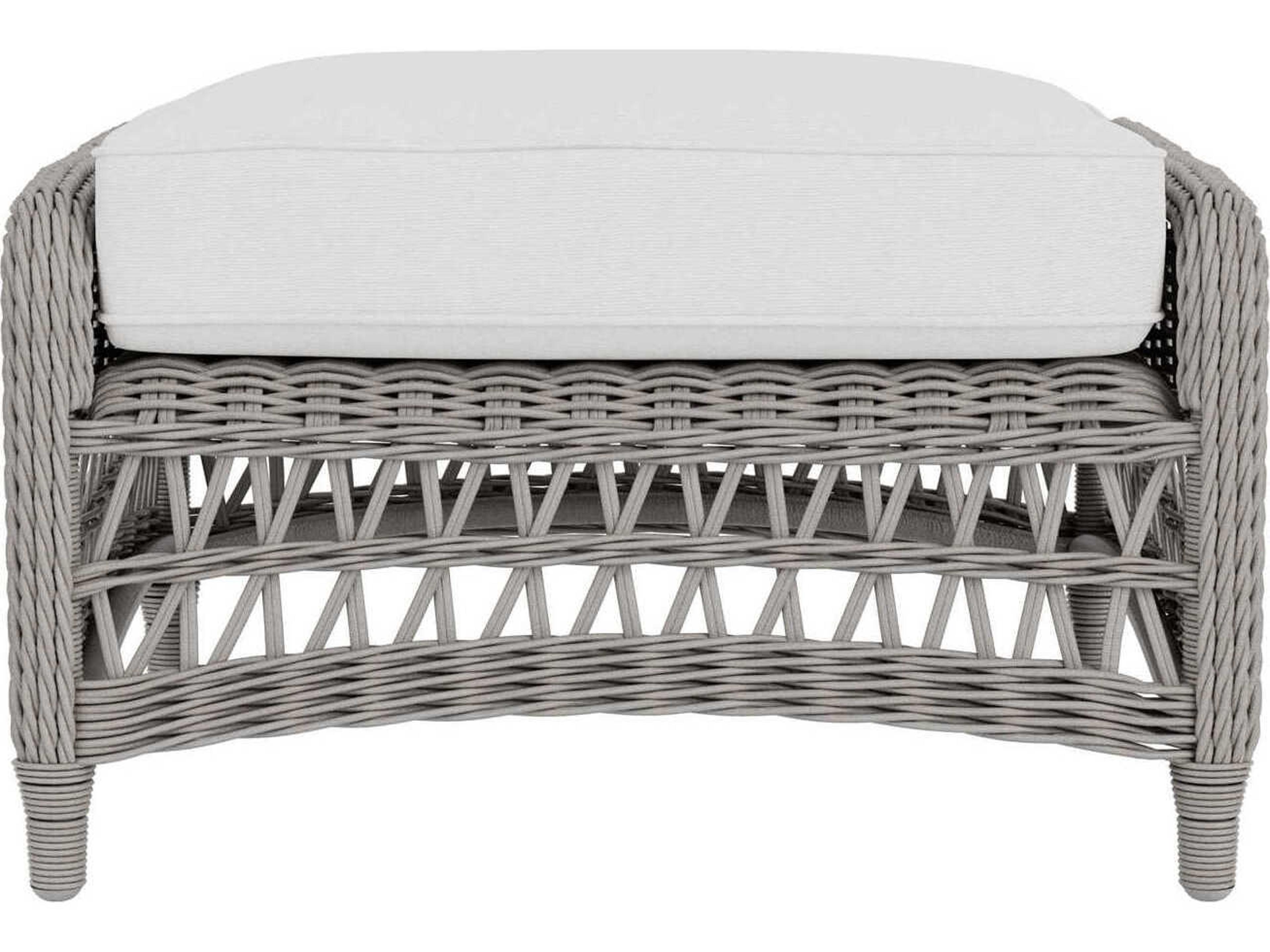 Lloyd Flanders Mackinac Wicker Outdoor Patio Ottoman