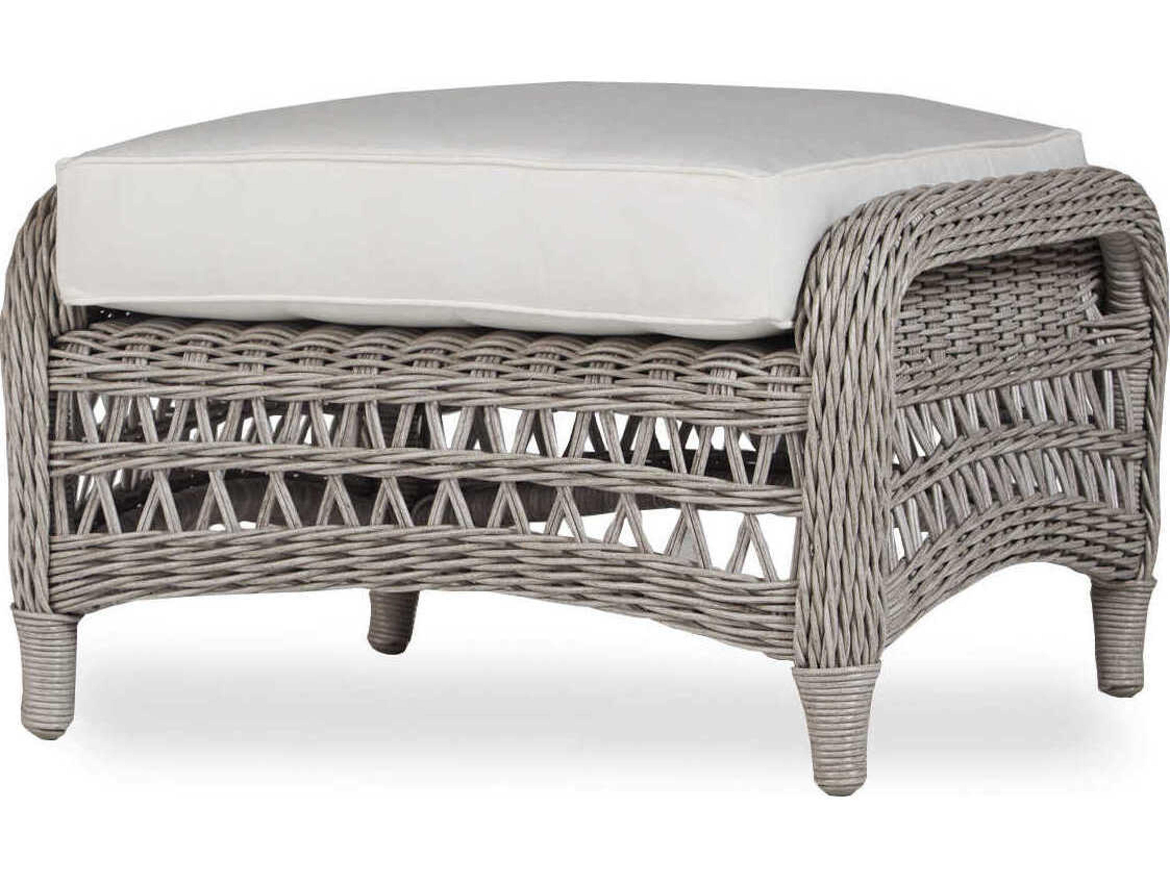 Lloyd Flanders Mackinac Wicker Outdoor Patio Ottoman