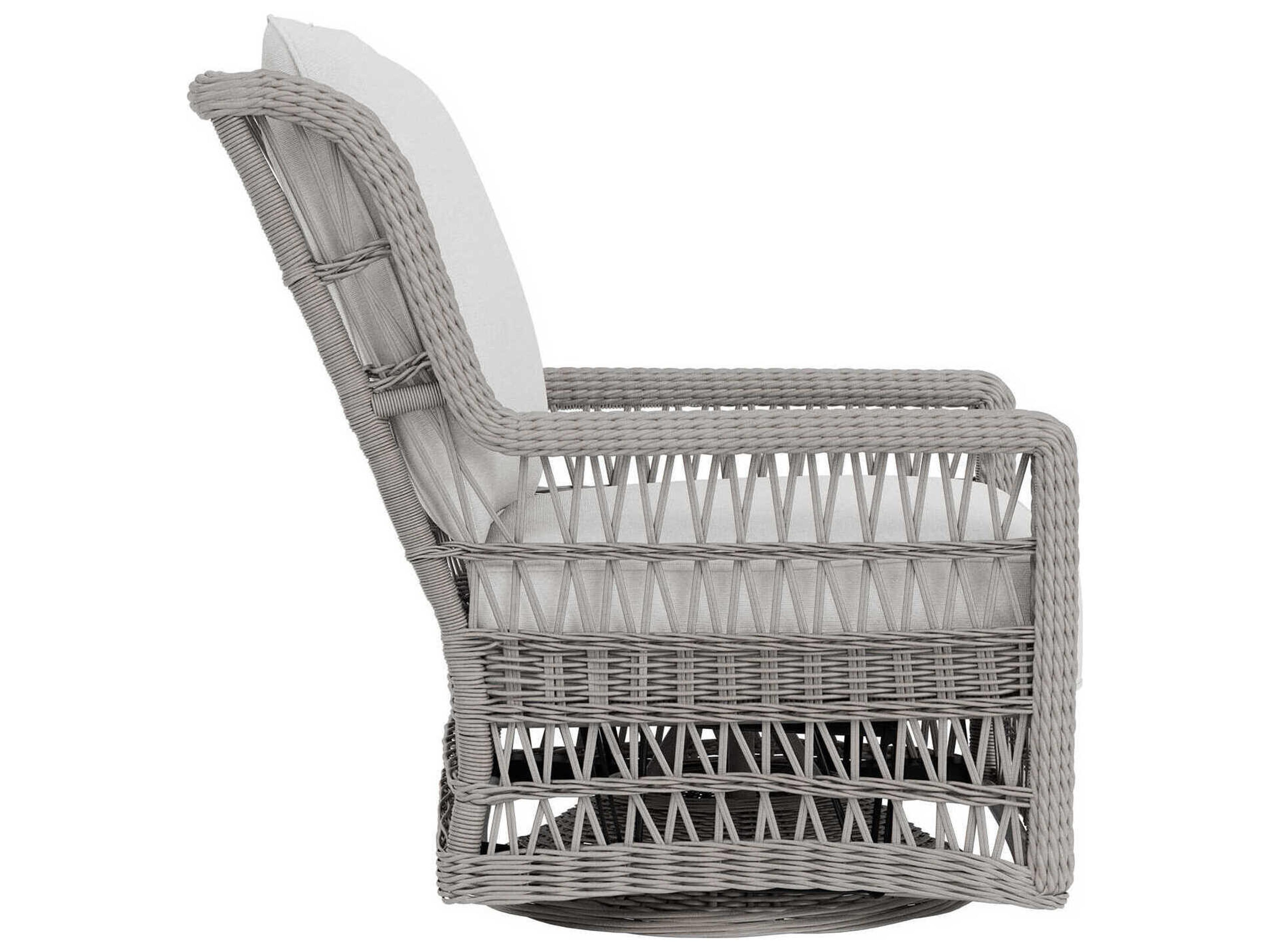 Lloyd Flanders Mackinac Wicker High Back Swivel Glider Patio Lounge Chair