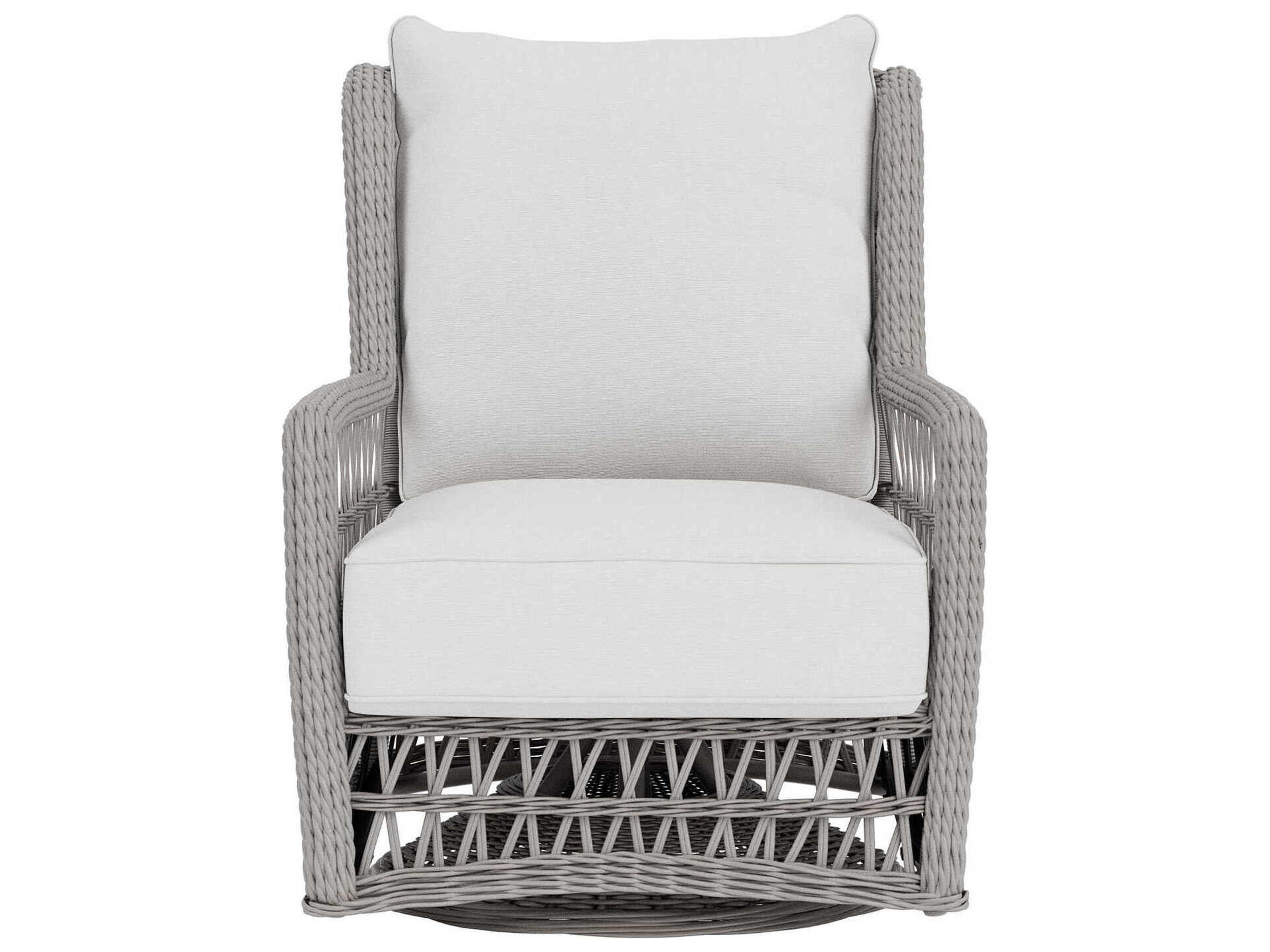 Lloyd Flanders Mackinac Wicker High Back Swivel Glider Patio Lounge Chair