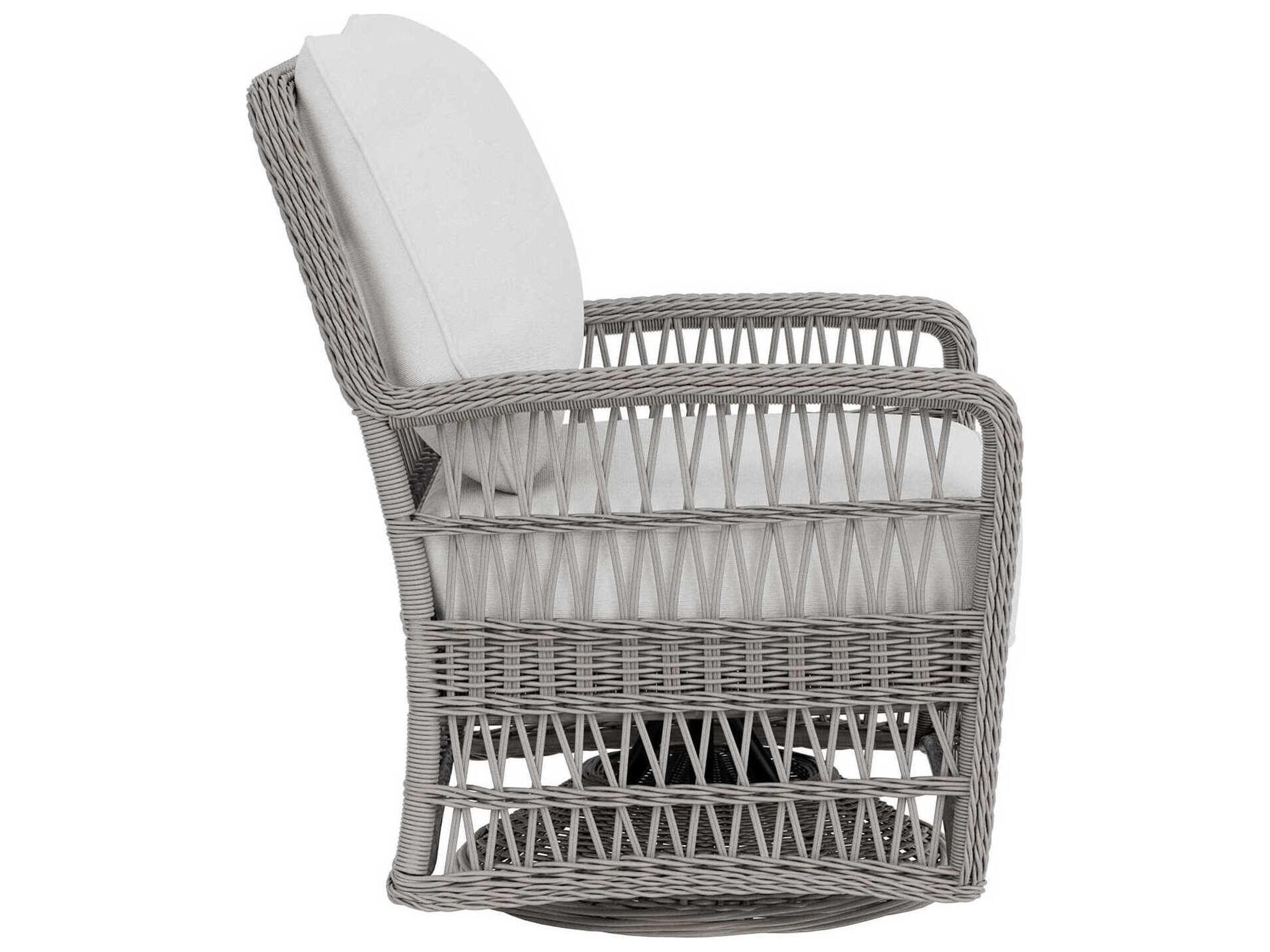 Lloyd Flanders Mackinac Wicker Swivel Glider Outdoor Lounge Chair