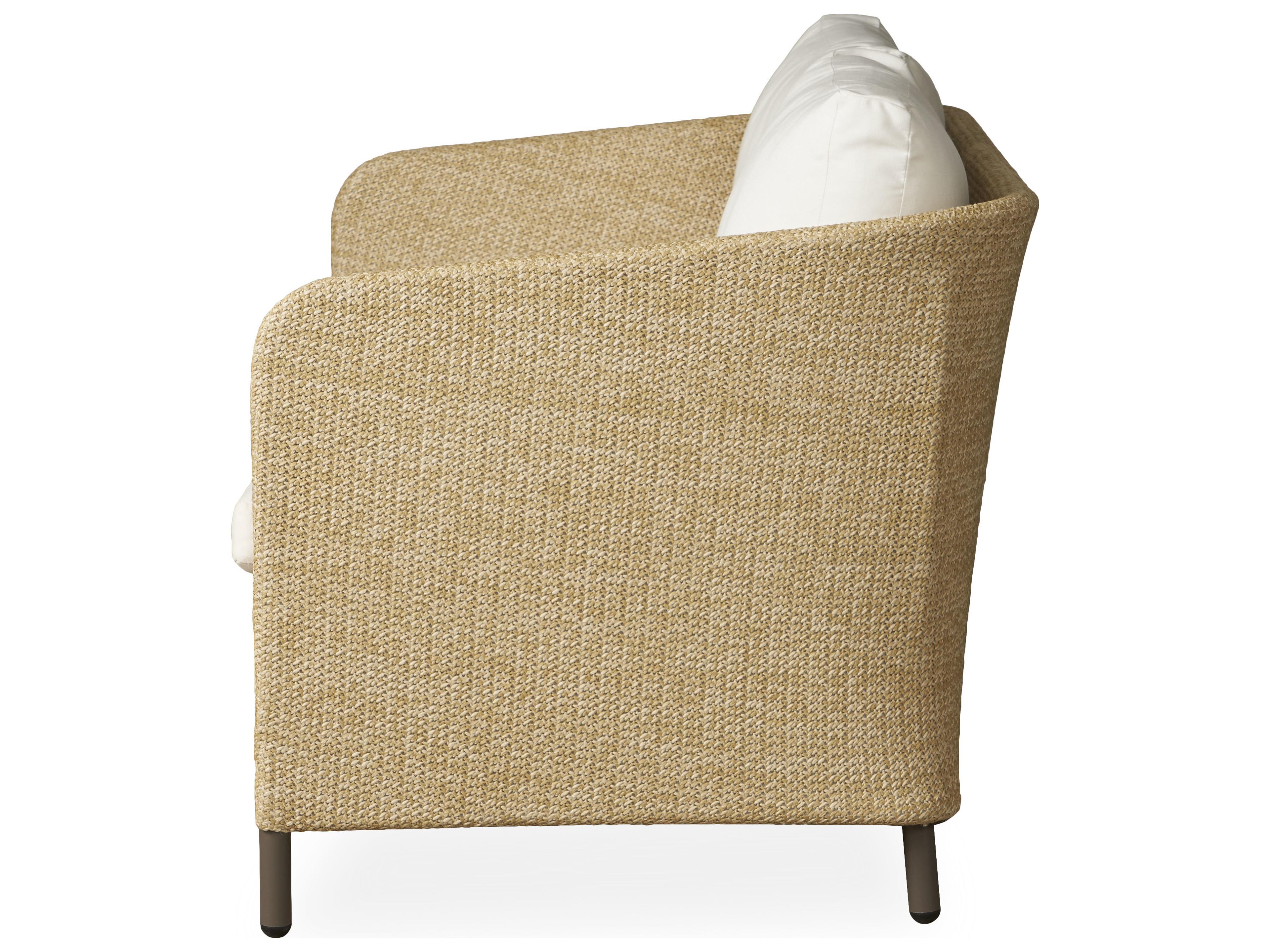 Lloyd Flanders Verona Wheat Textilene Wicker Outdoor Loveseat