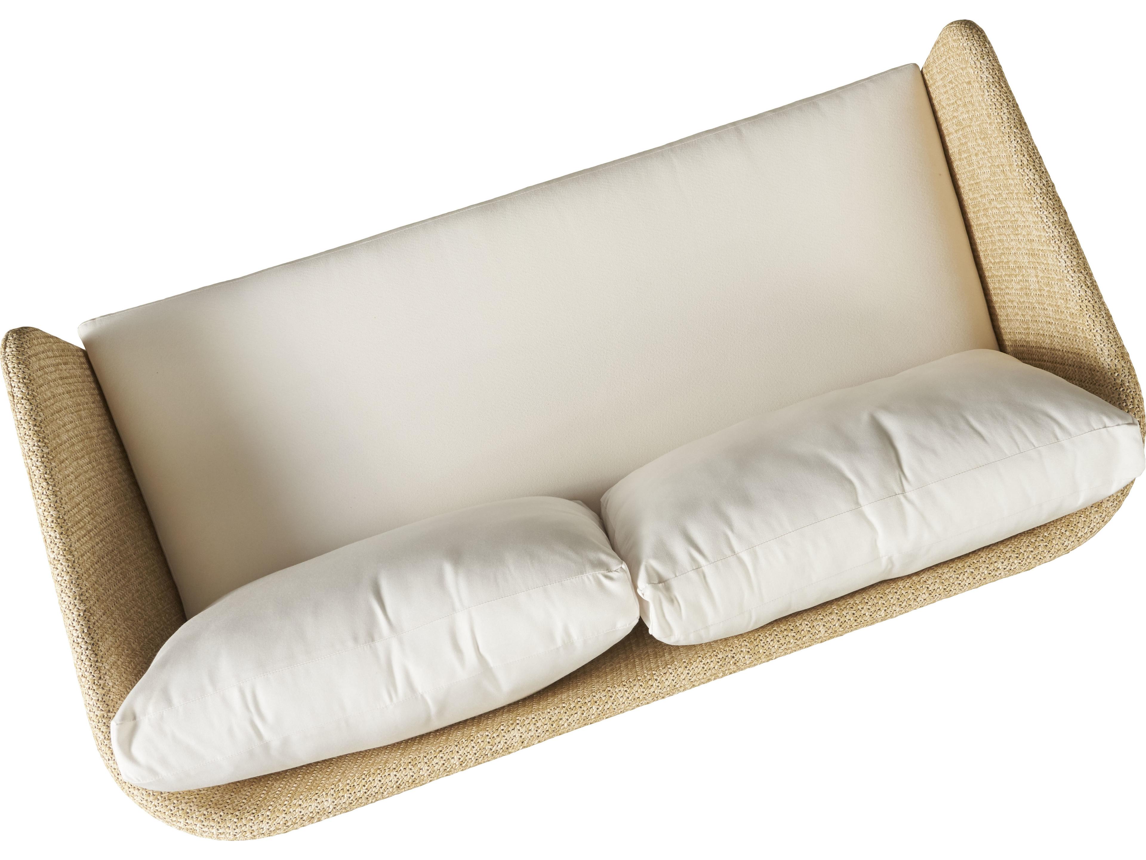 Lloyd Flanders Verona Wheat Textilene Wicker Outdoor Loveseat