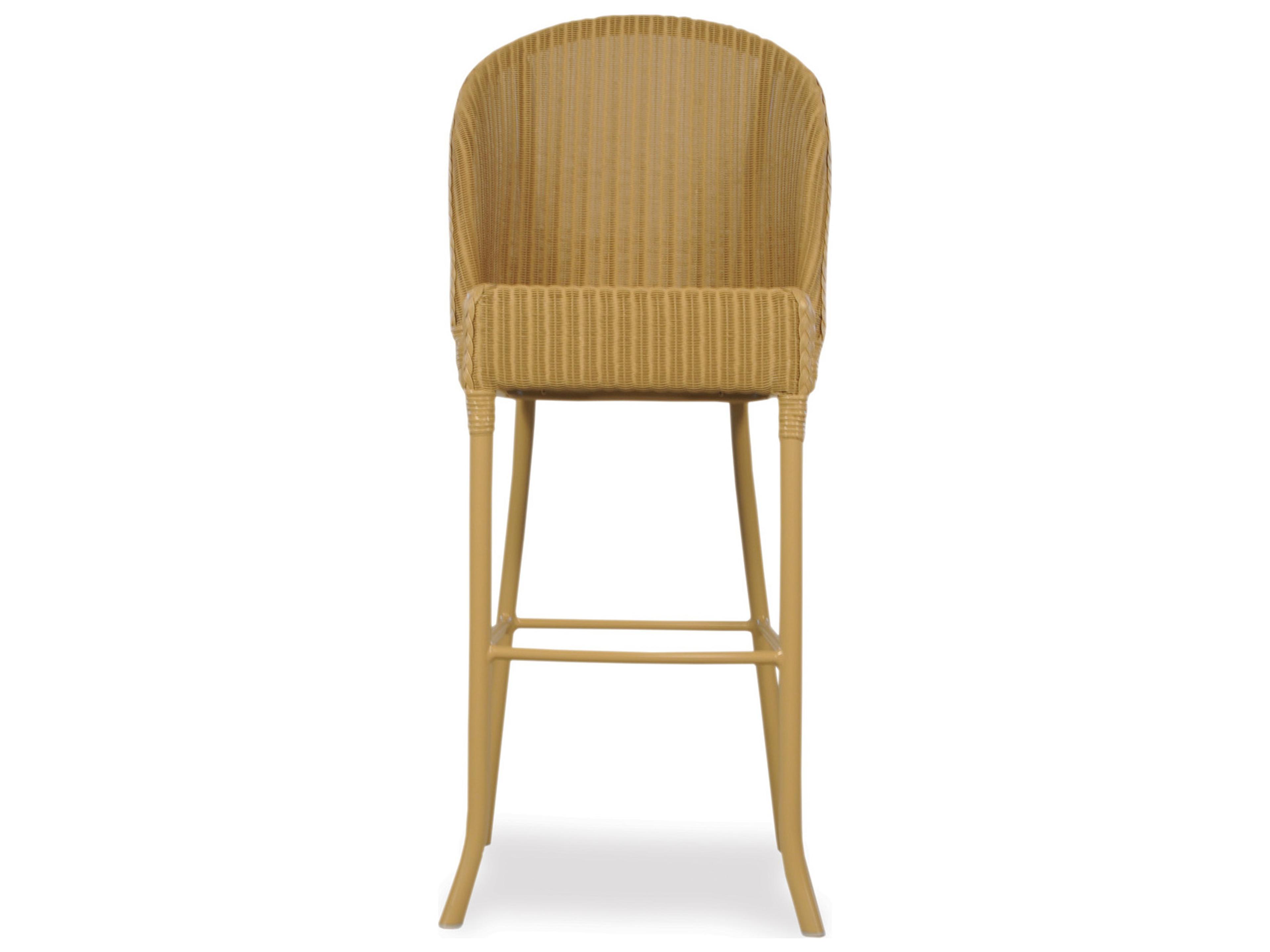 Lloyd Flanders Dining & Accessories Wicker Round Back Outdoor Patio Bar Stool