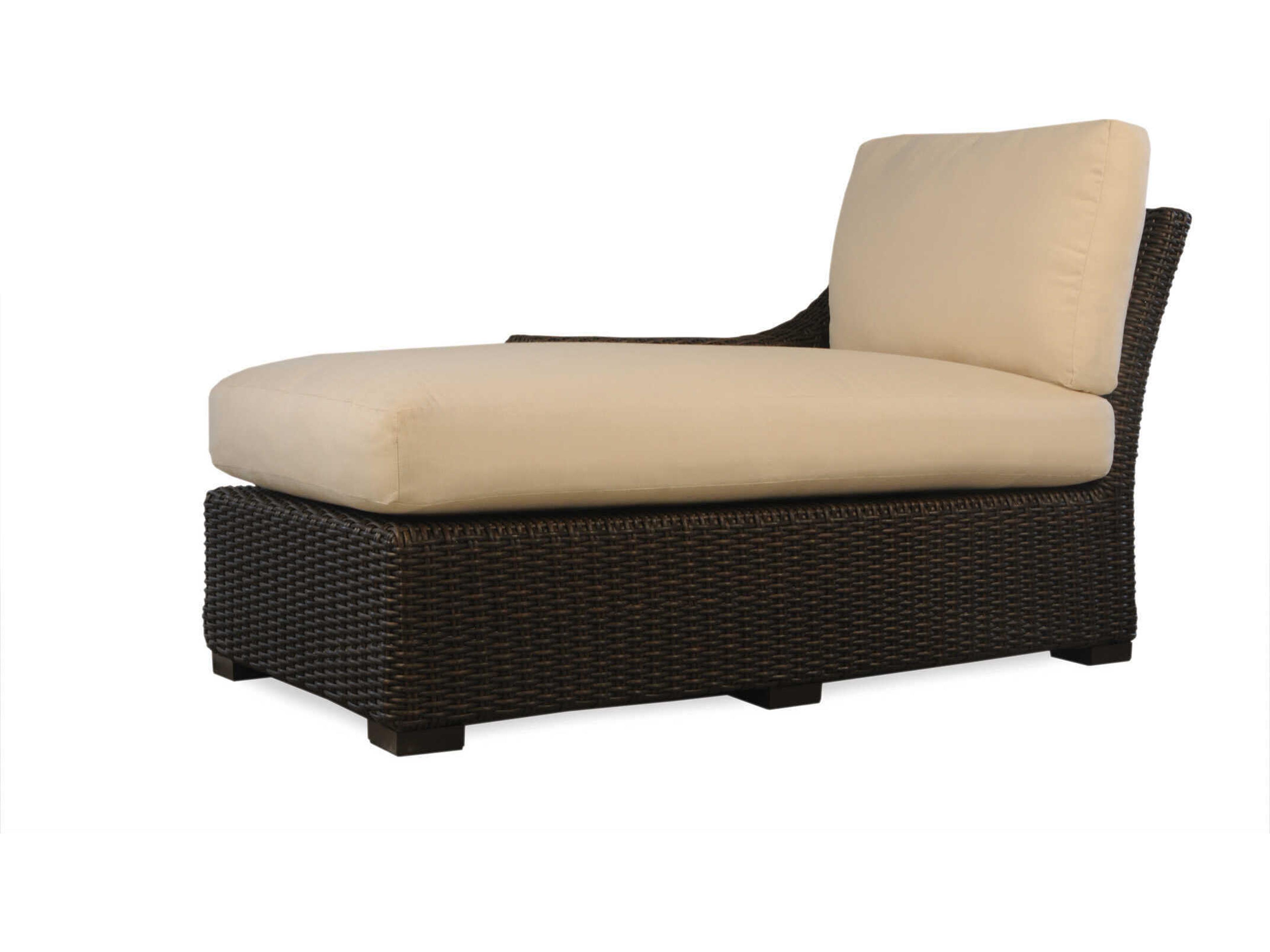 Lloyd Flanders Mesa Wicker Right Arm Outdoor Patio Chaise Lounge