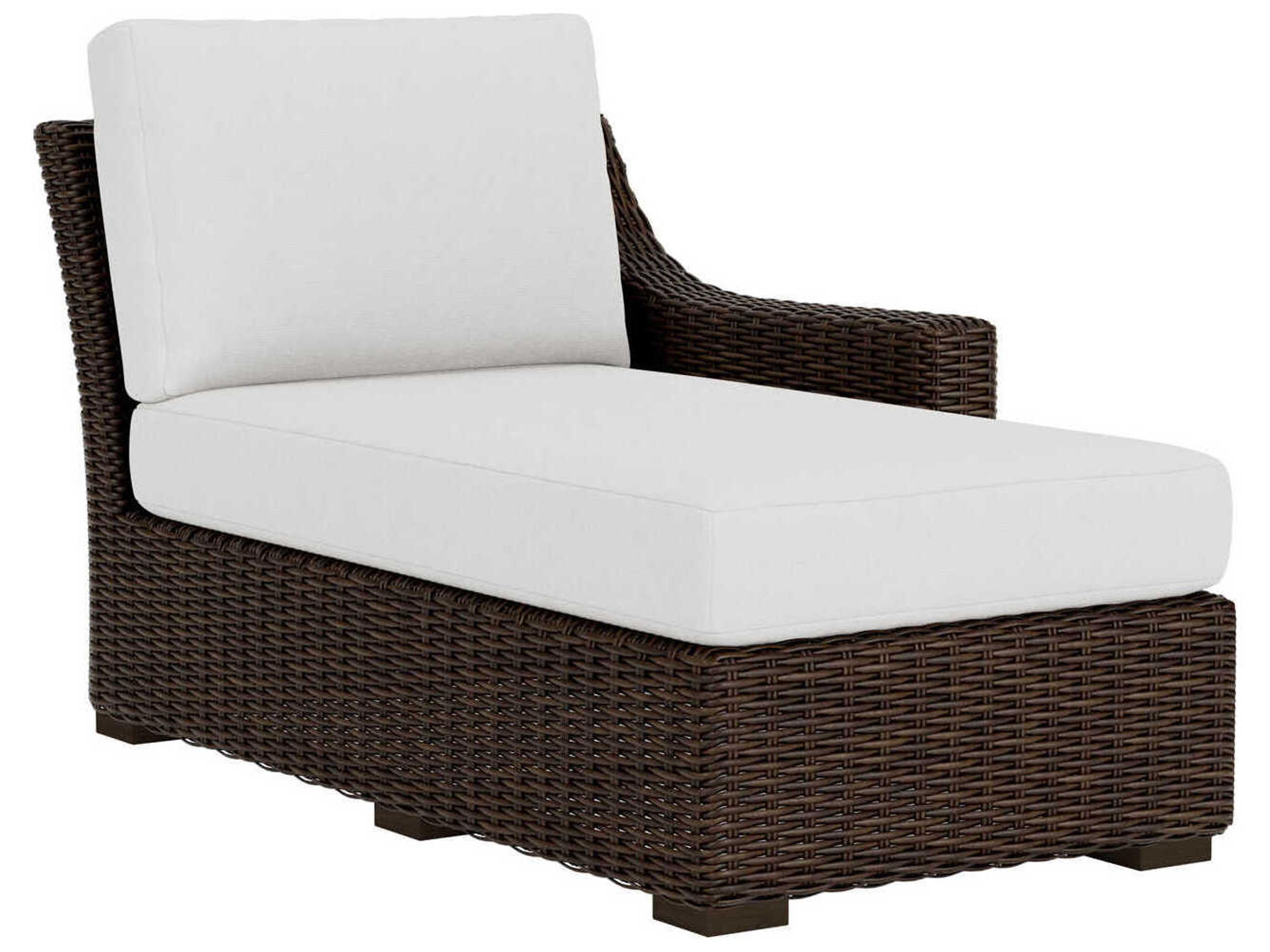 Mesa Wicker Left Arm Patio Chaise Lounge