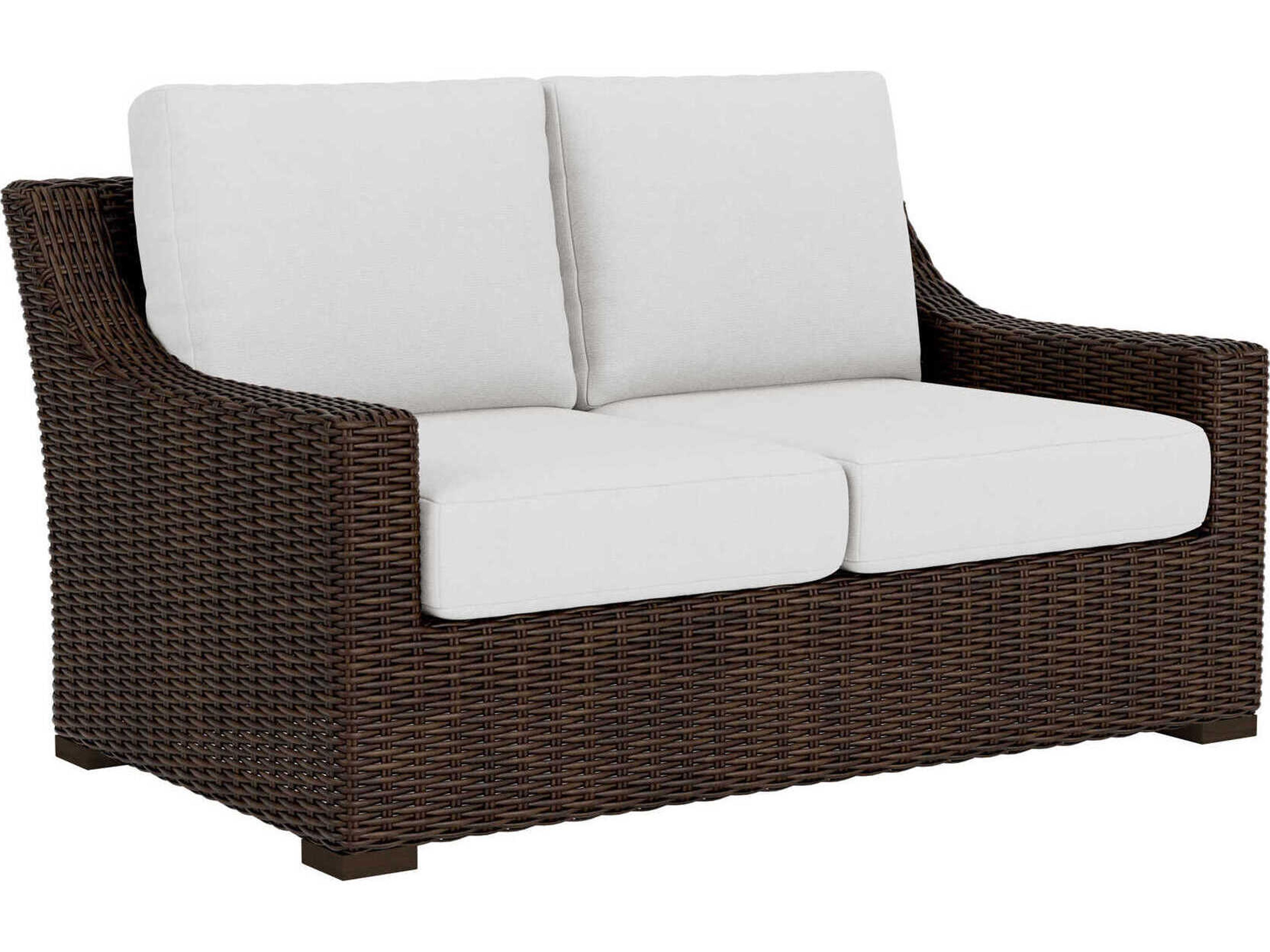 Mesa Woven Vinyl Loveseat Modern Outdoor