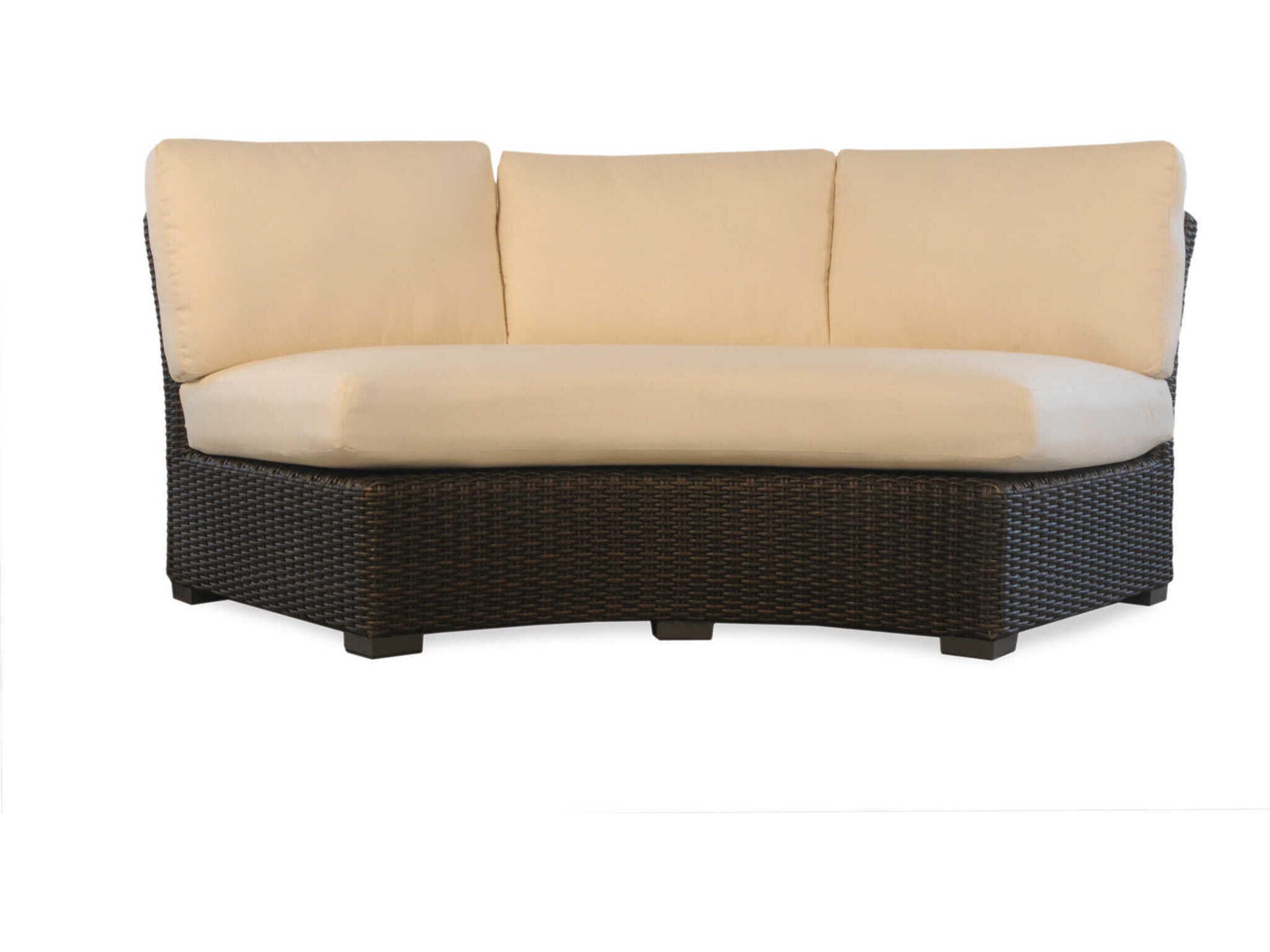 Lloyd Flanders Mesa Wicker Curved Patio Sofa