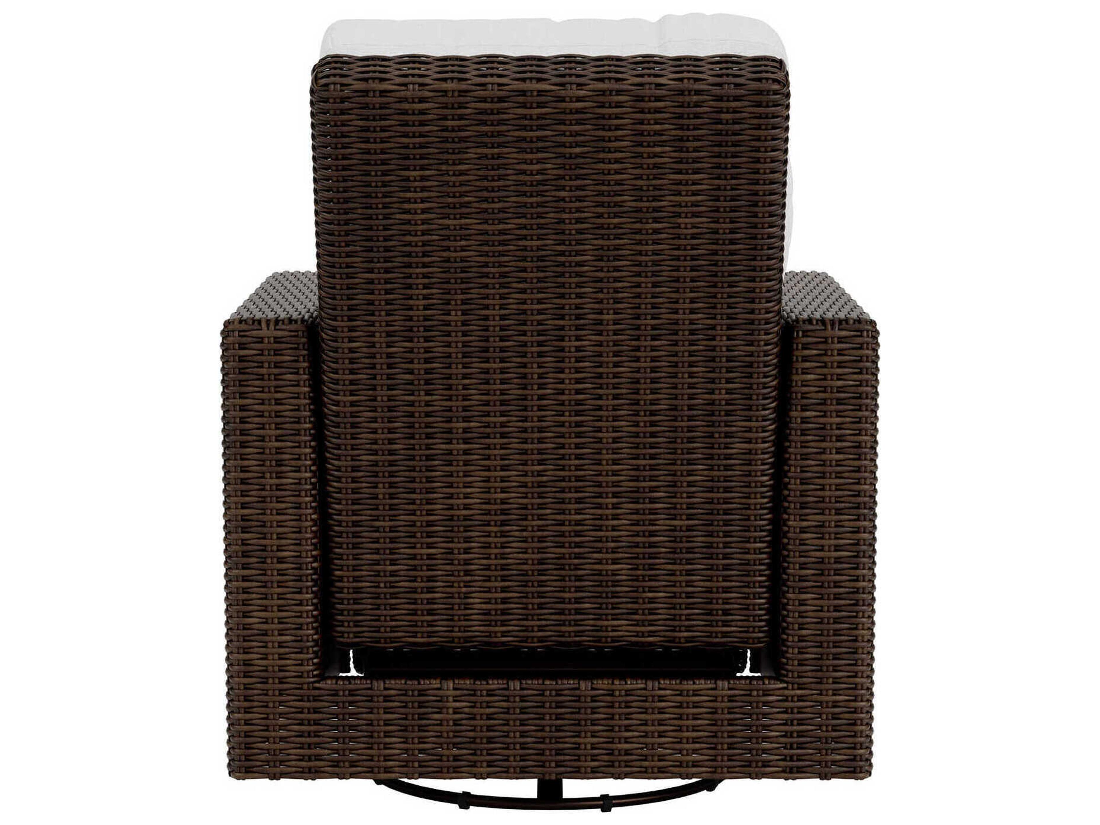 Lloyd Flanders Mesa Wicker Swivel Glider Recliner Outdoor Lounge Chair