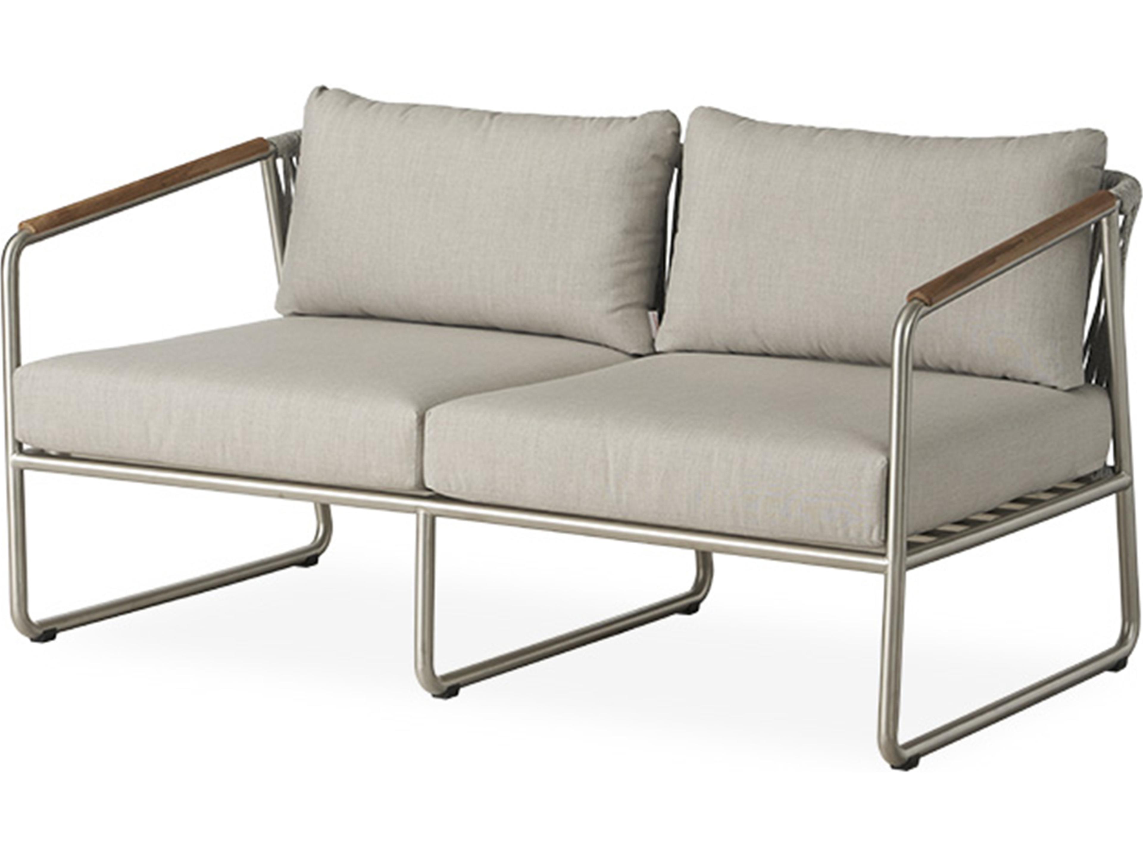 Elevation Stainless Steel Outdoor Patio Loveseat