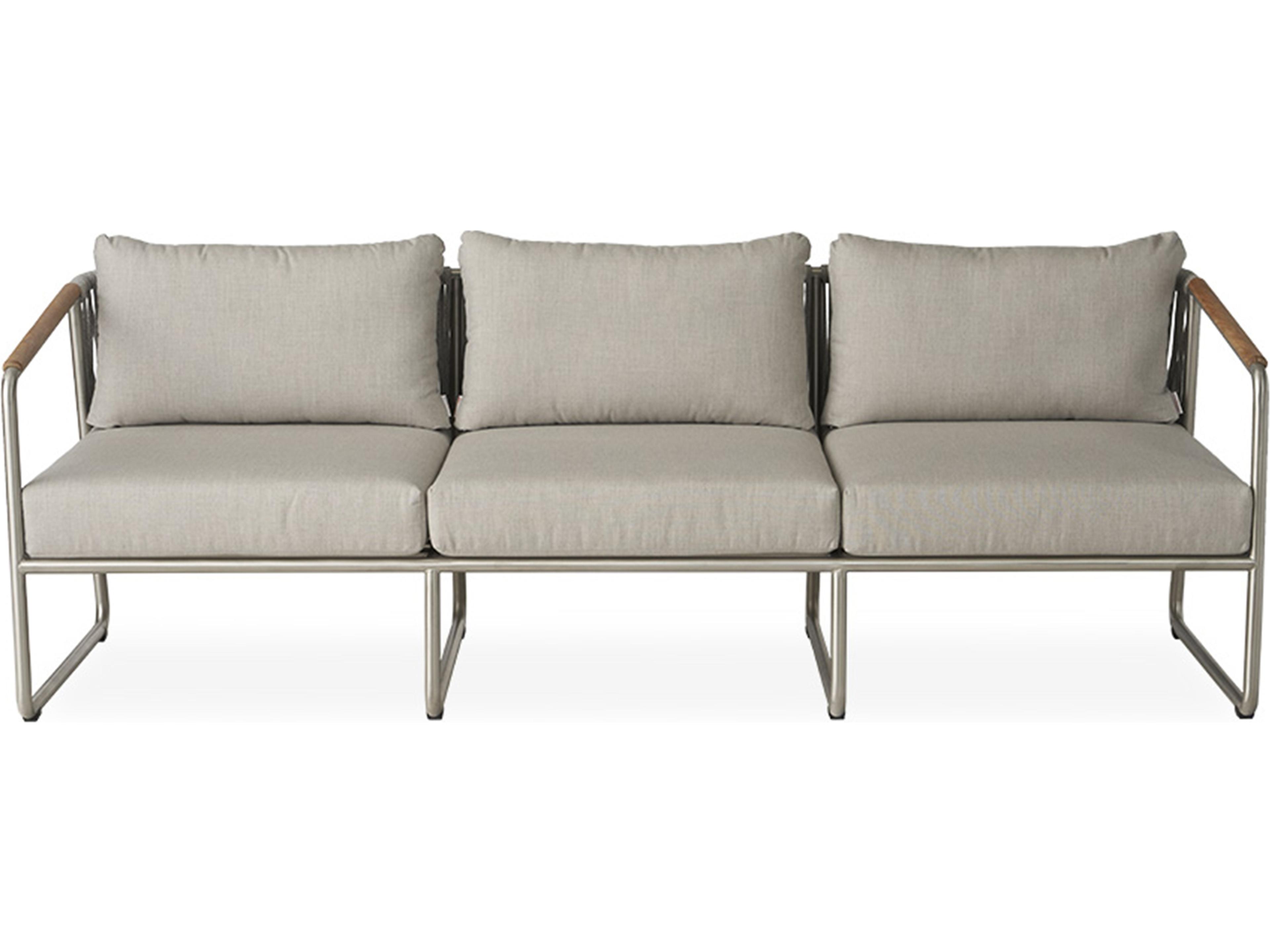 Lloyd Flanders Elevation Stainless Steel Outdoor Sofa