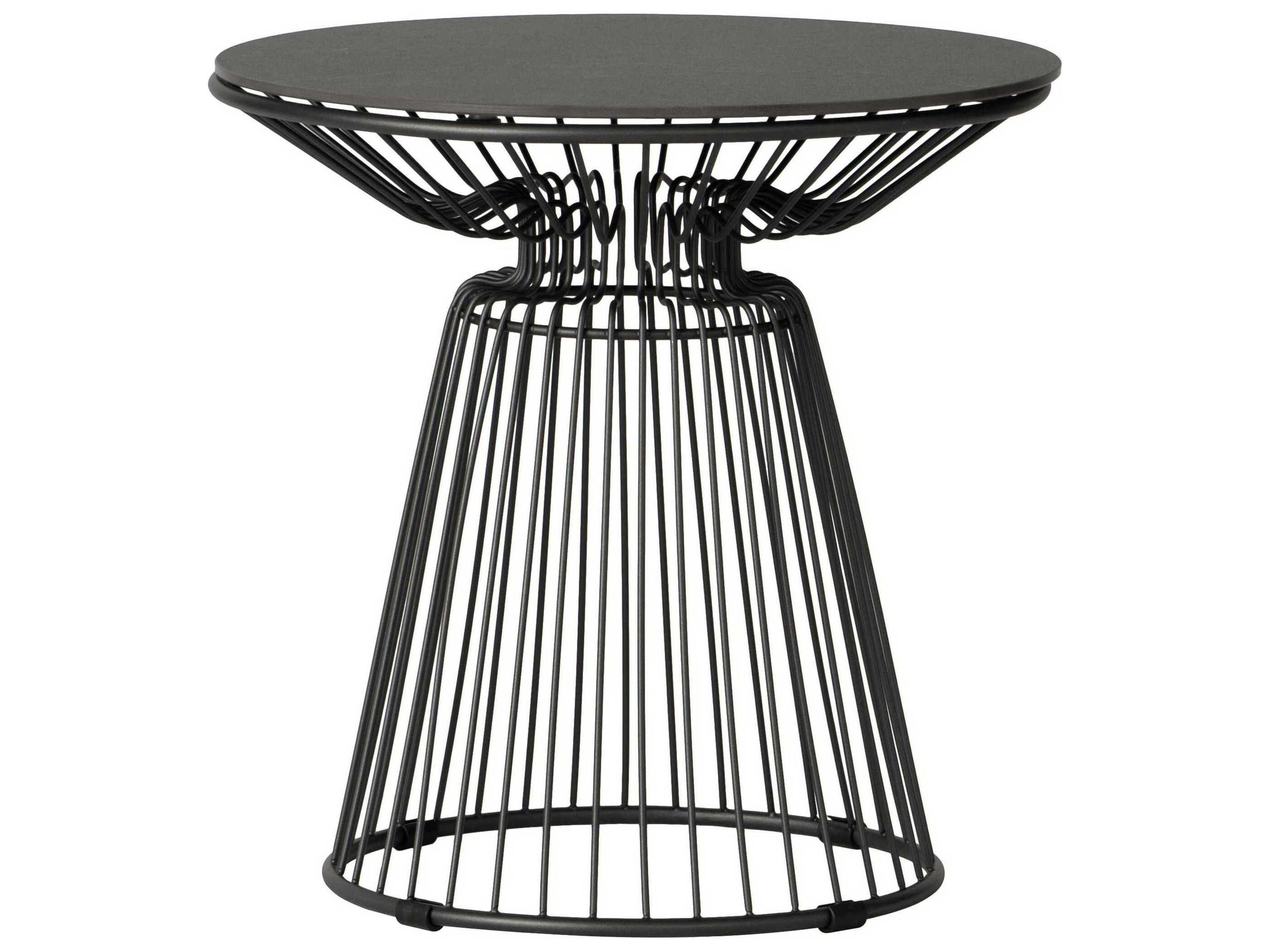 Lloyd Flanders Escape Aluminum Round End Table