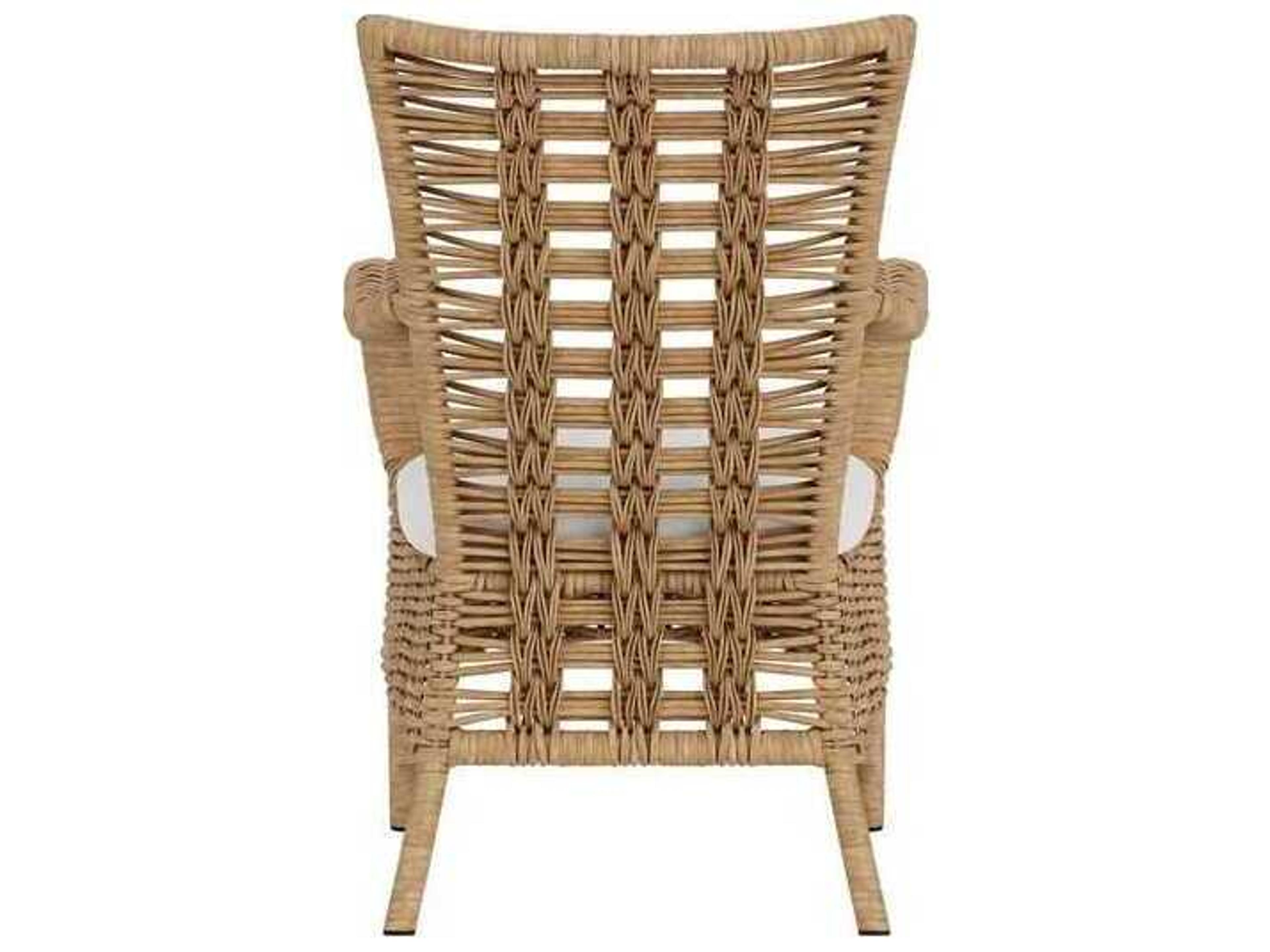 Lloyd Flanders Magnolia Wicker Outdoor Dining Arm Chair