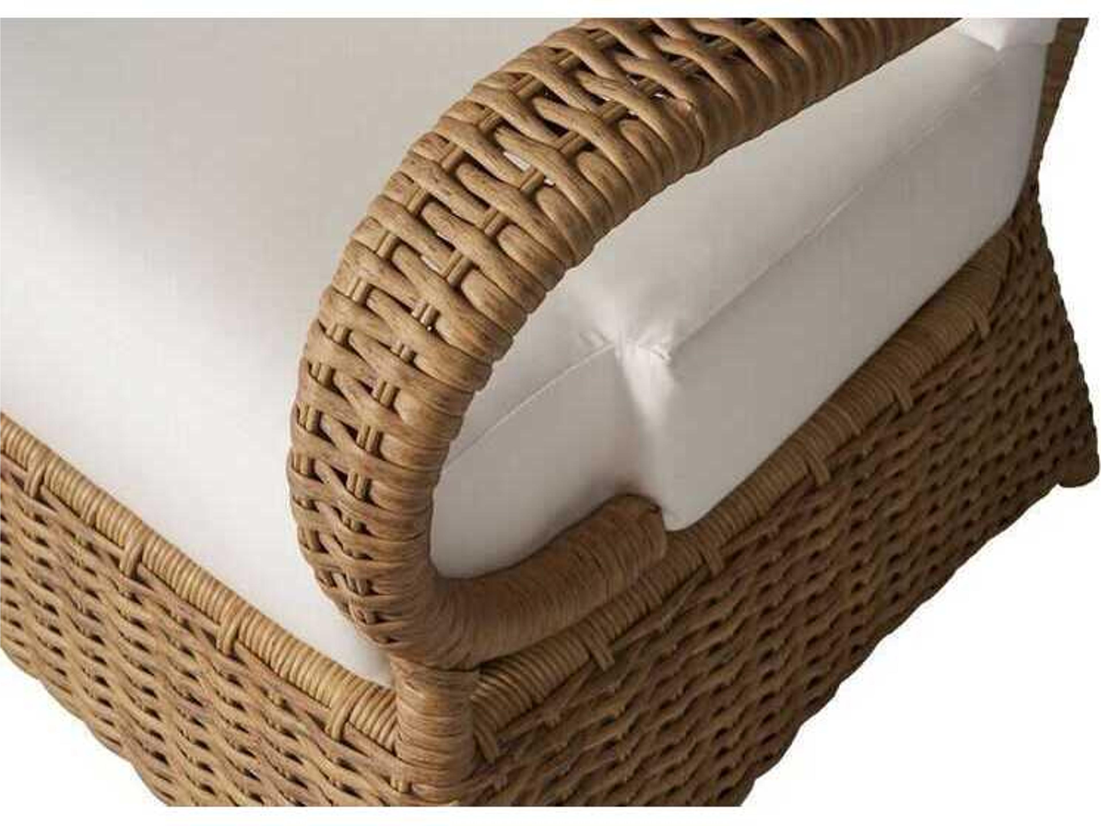 Lloyd Flanders Magnolia Wicker Patio Lounge Chair