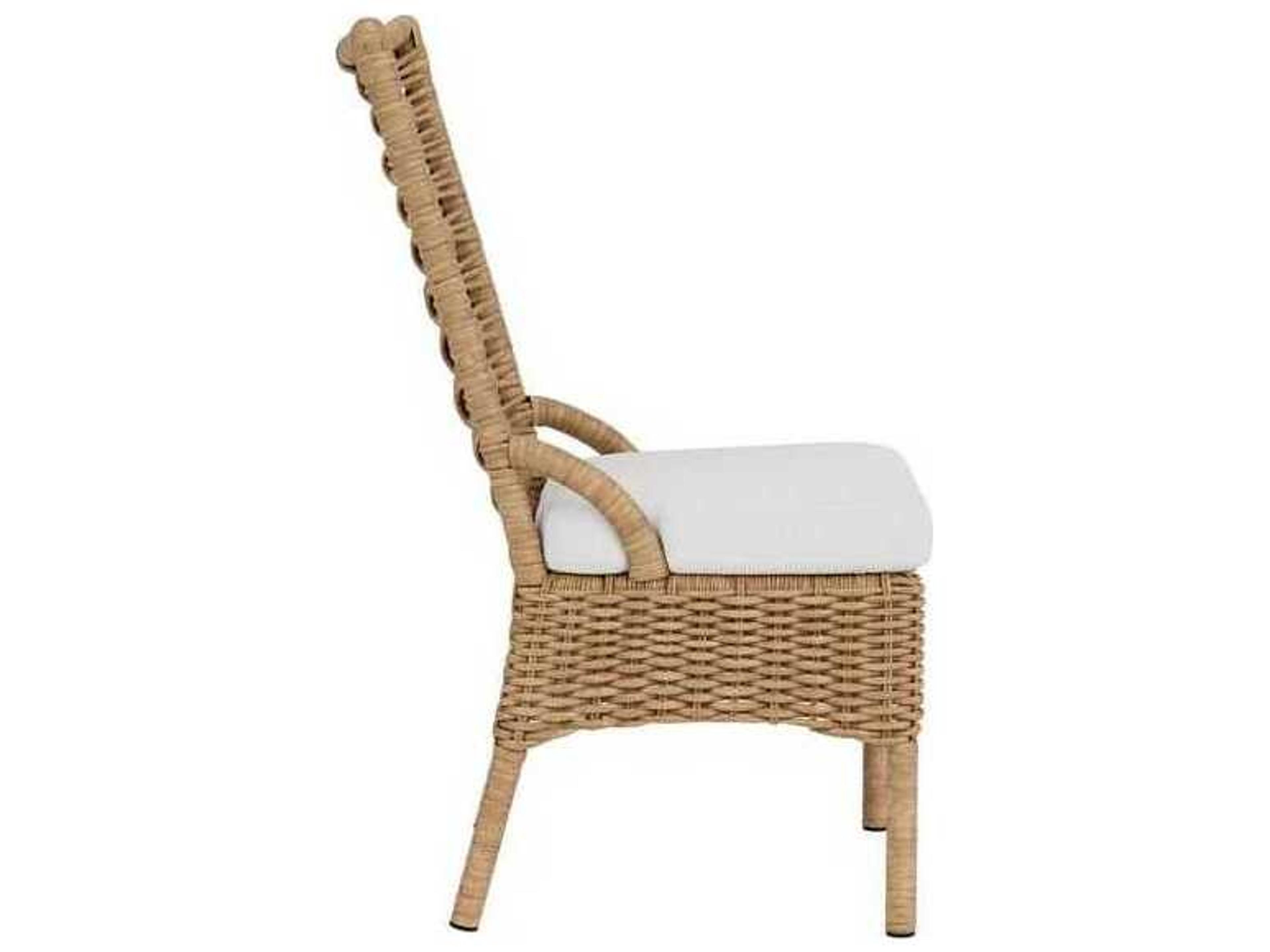 Lloyd Flanders Magnolia Wicker Outdoor Patio Dining Side Chair