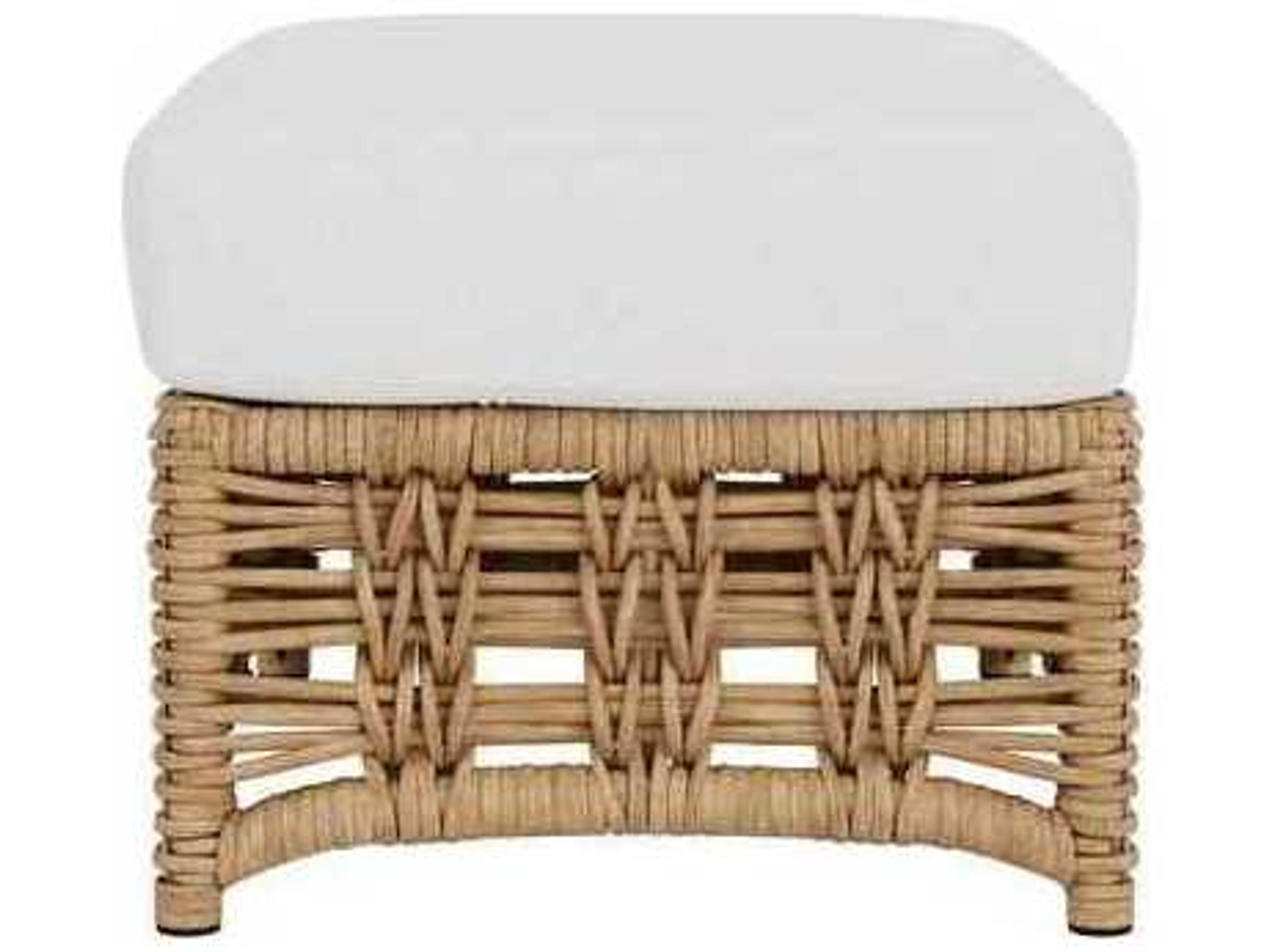 Lloyd Flanders Magnolia Wicker Outdoor Patio Ottoman