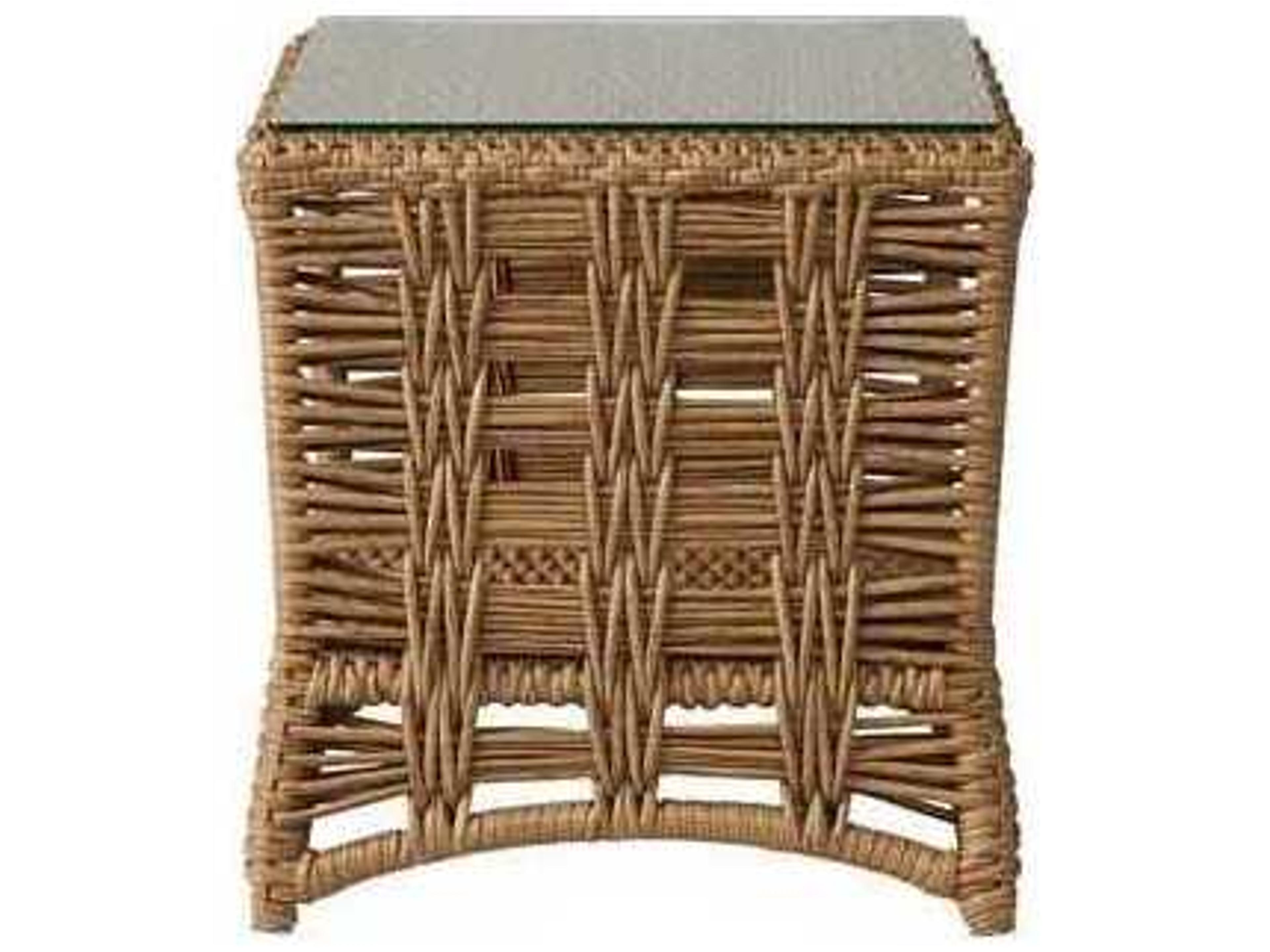 Lloyd Flanders Magnolia Wicker Rectangular Patio End Table