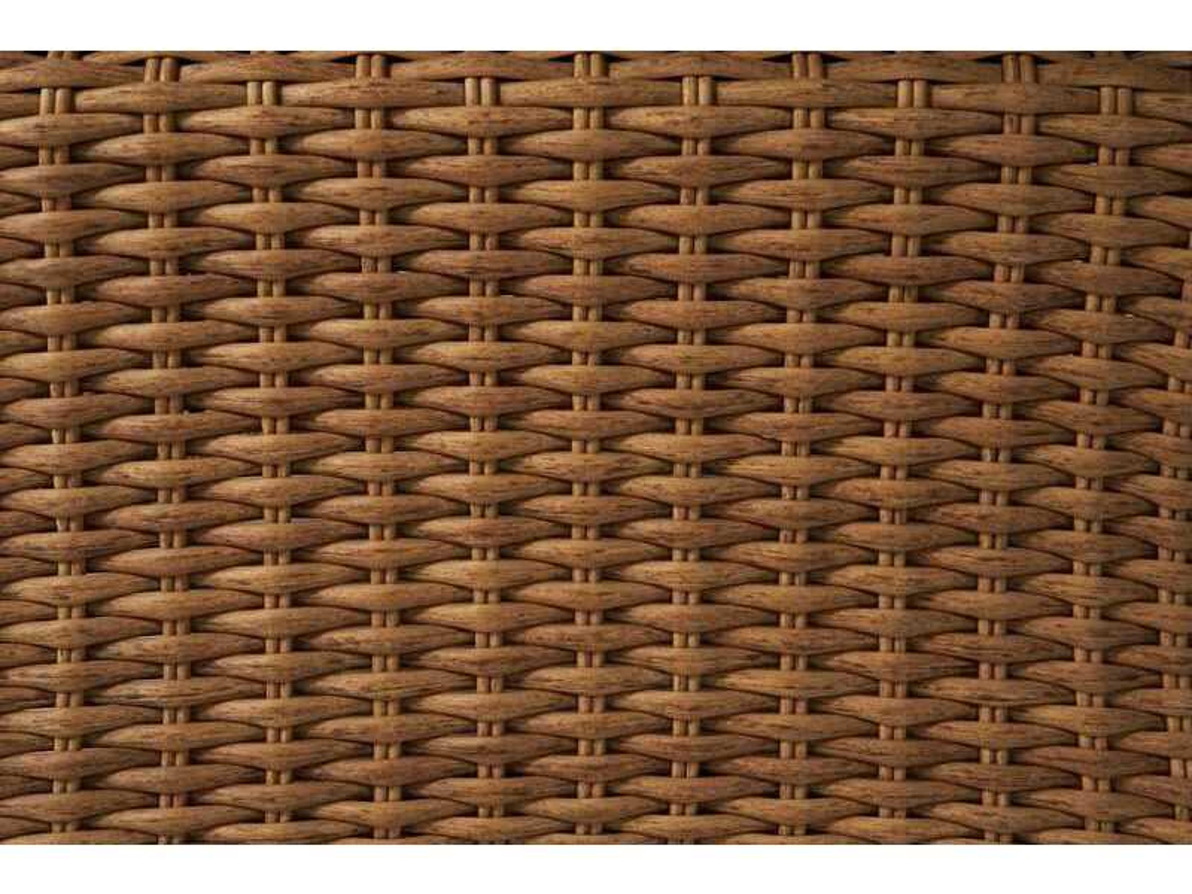 Lloyd Flanders Magnolia Wicker Round Patio Dining Table with Umbrella Hole