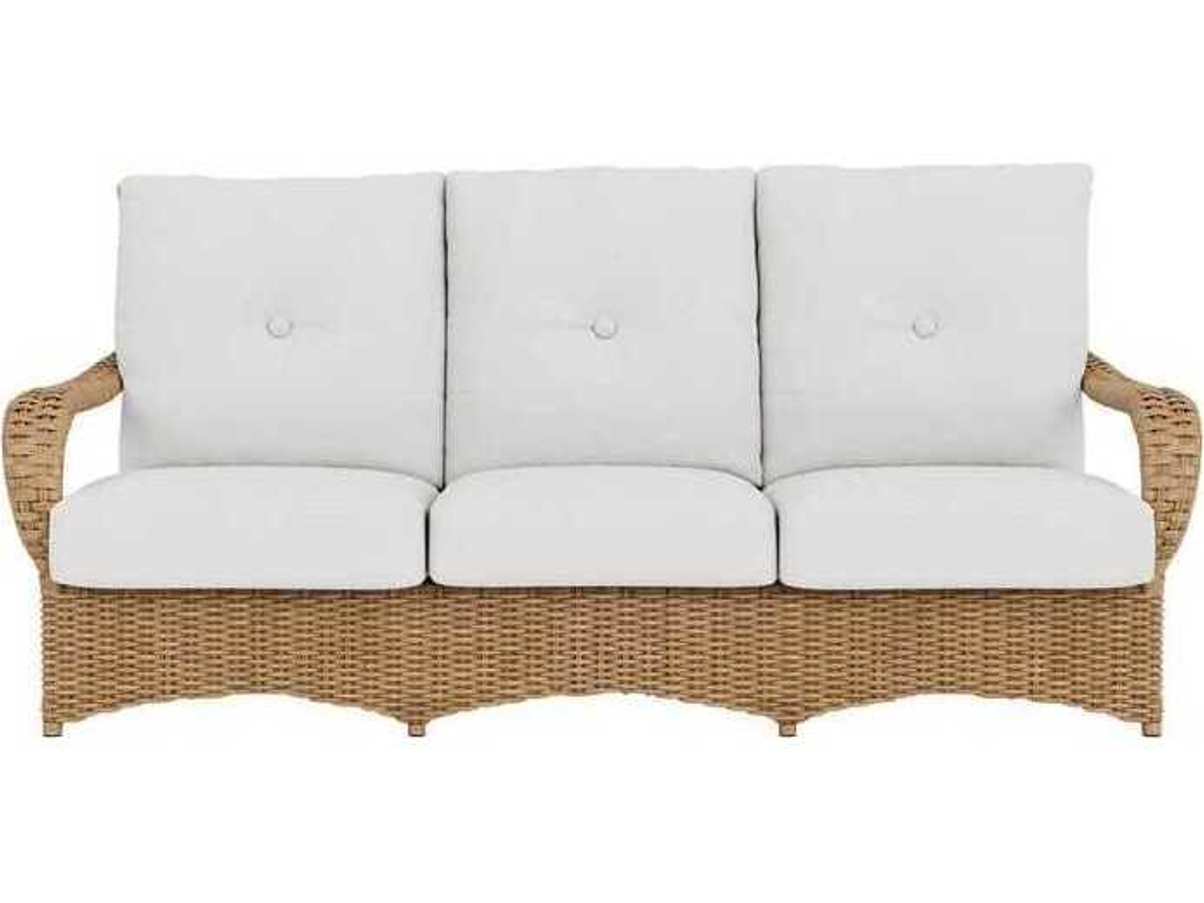 Lloyd Flanders Magnolia Wicker Outdoor Patio Sofa