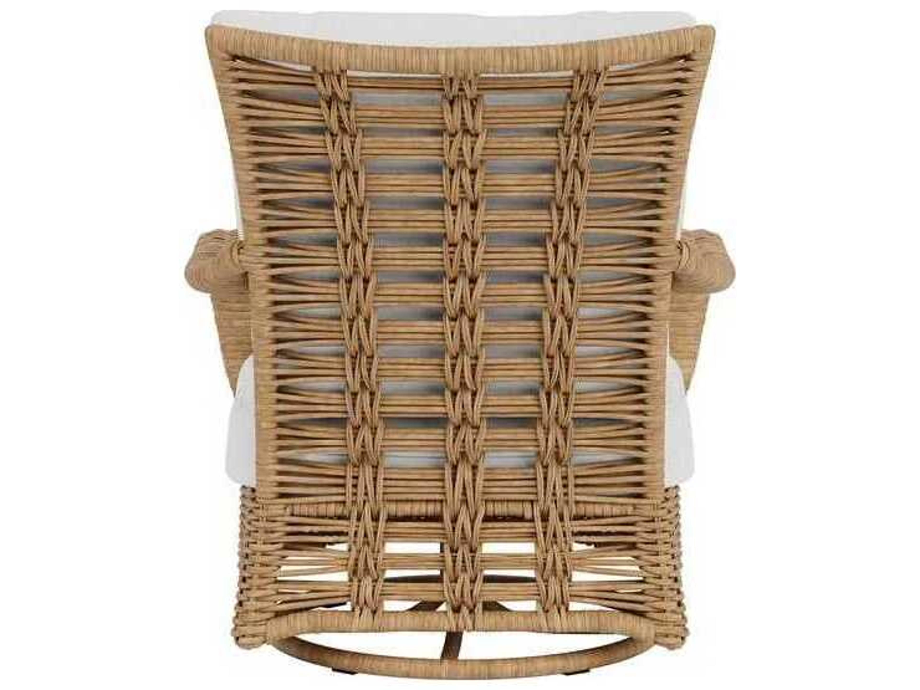 Lloyd Flanders Magnolia Wicker Swivel Glider Outdoor Lounge Chair