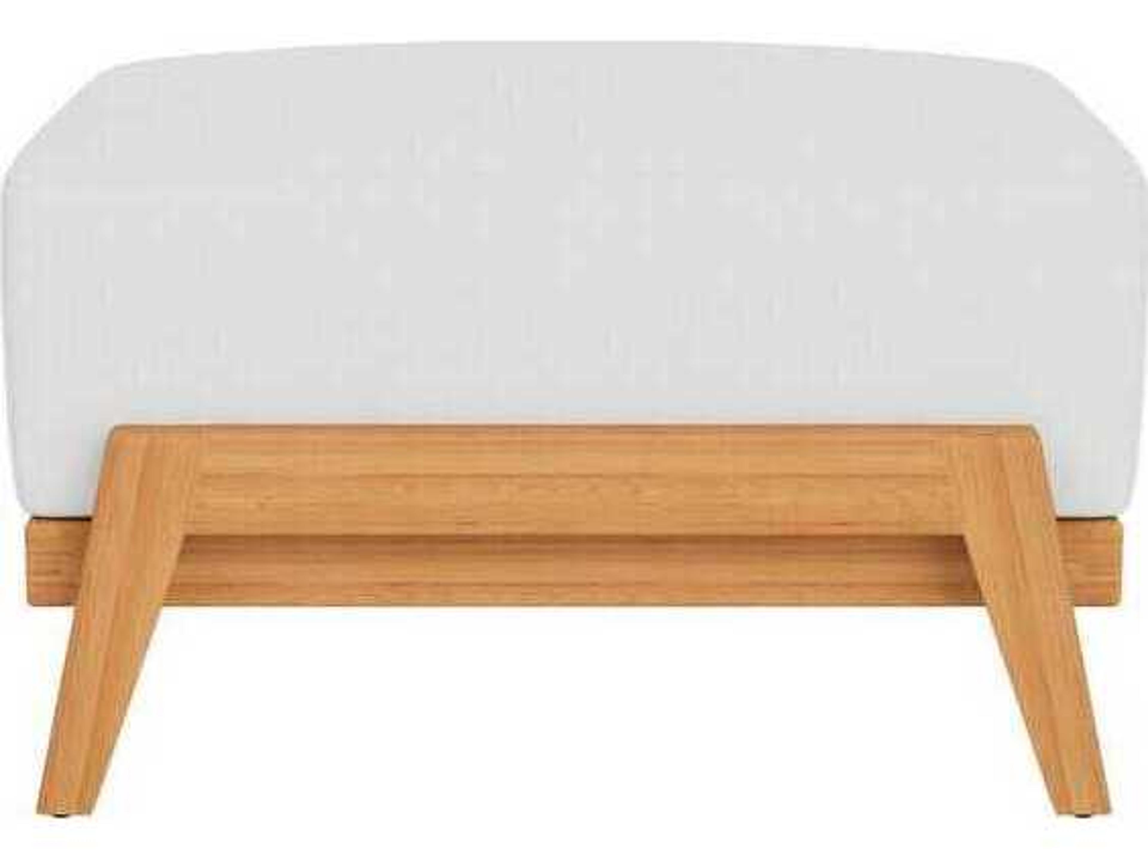 Lloyd Flanders Alpine Teak Ottoman