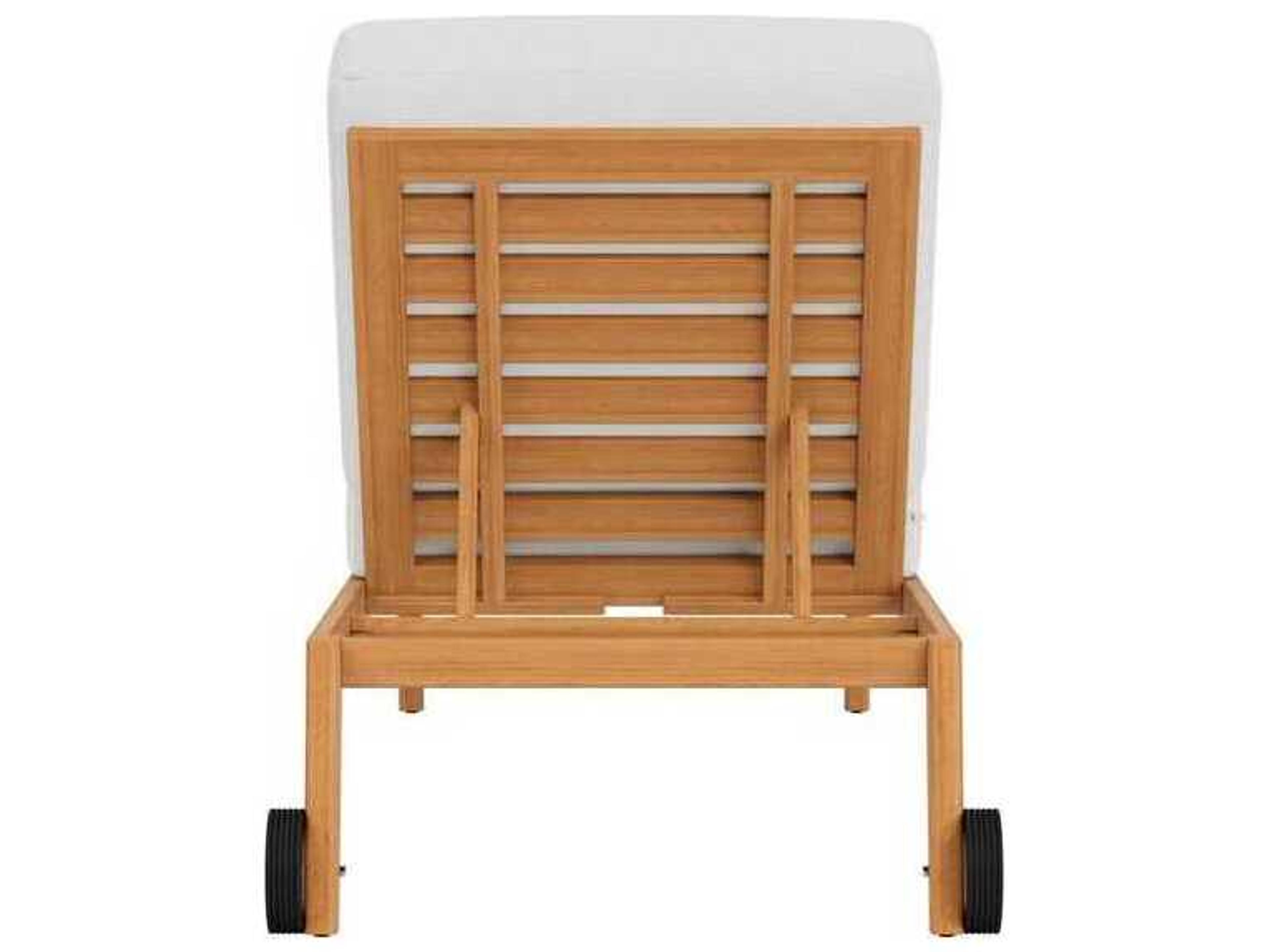 Lloyd Flanders Alpine Teak Chaise Lounge