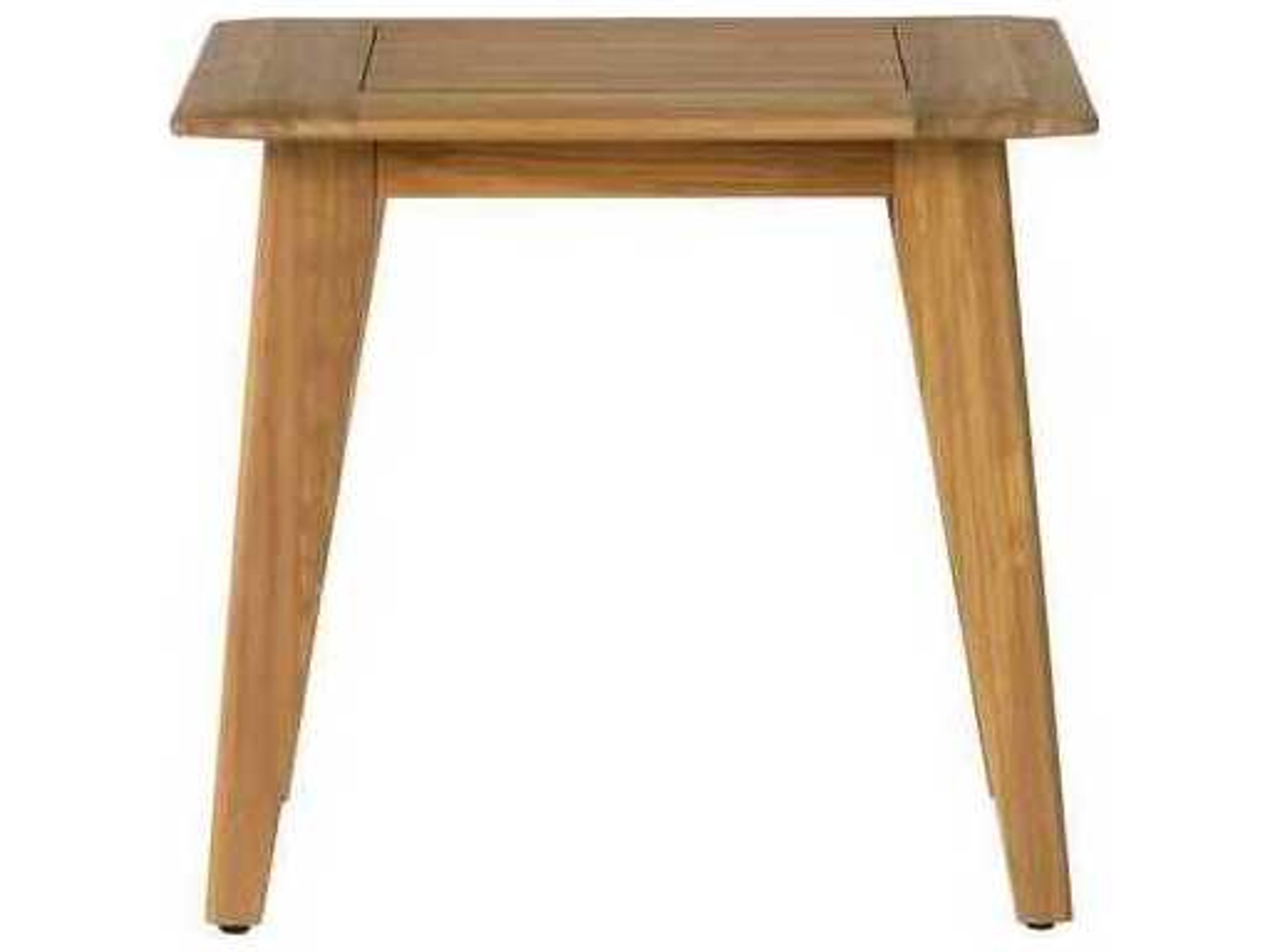 Lloyd Flanders Alpine Teak Square End Table