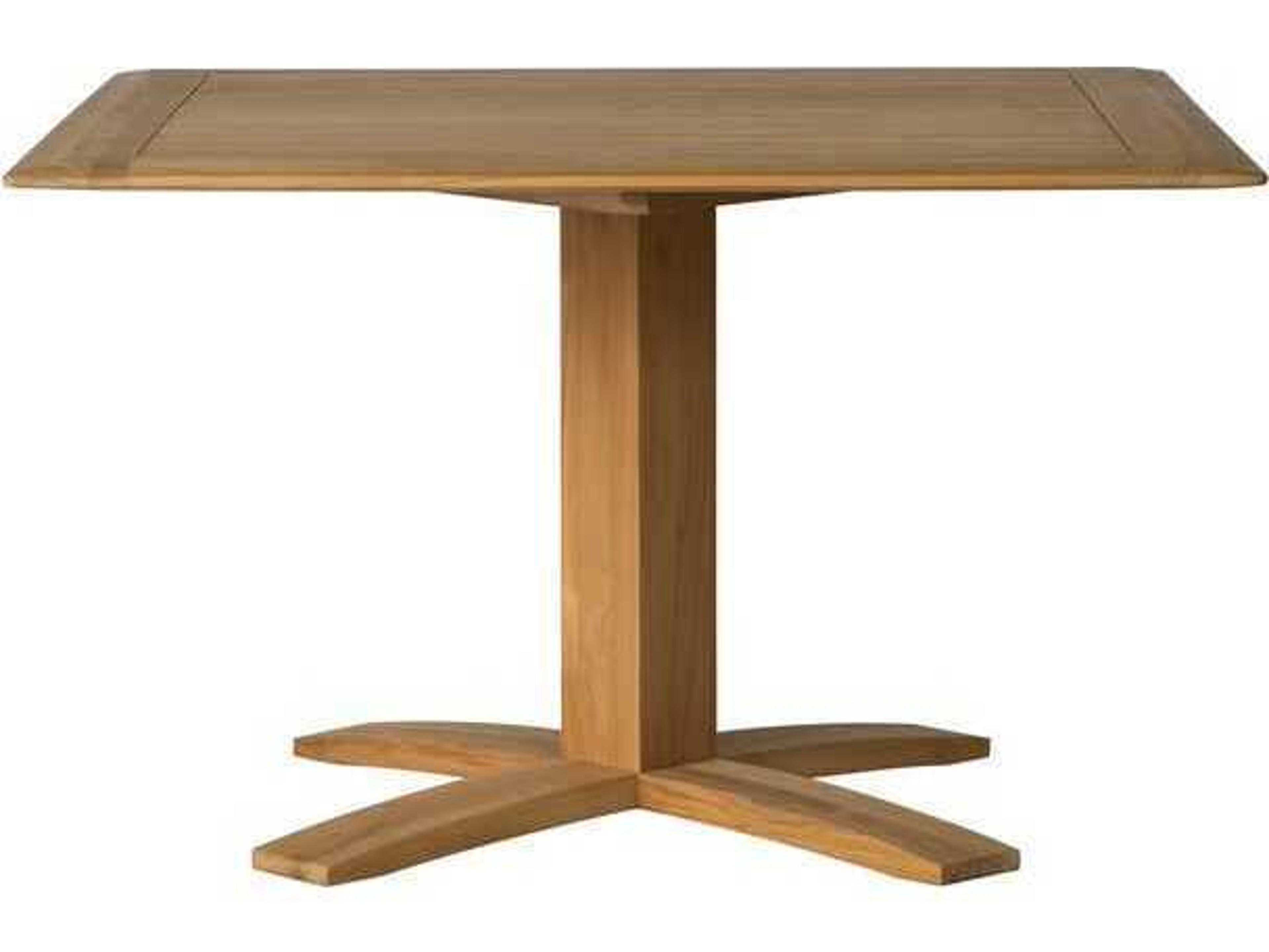 Lloyd Flanders Alpine Teak Square Dining Table