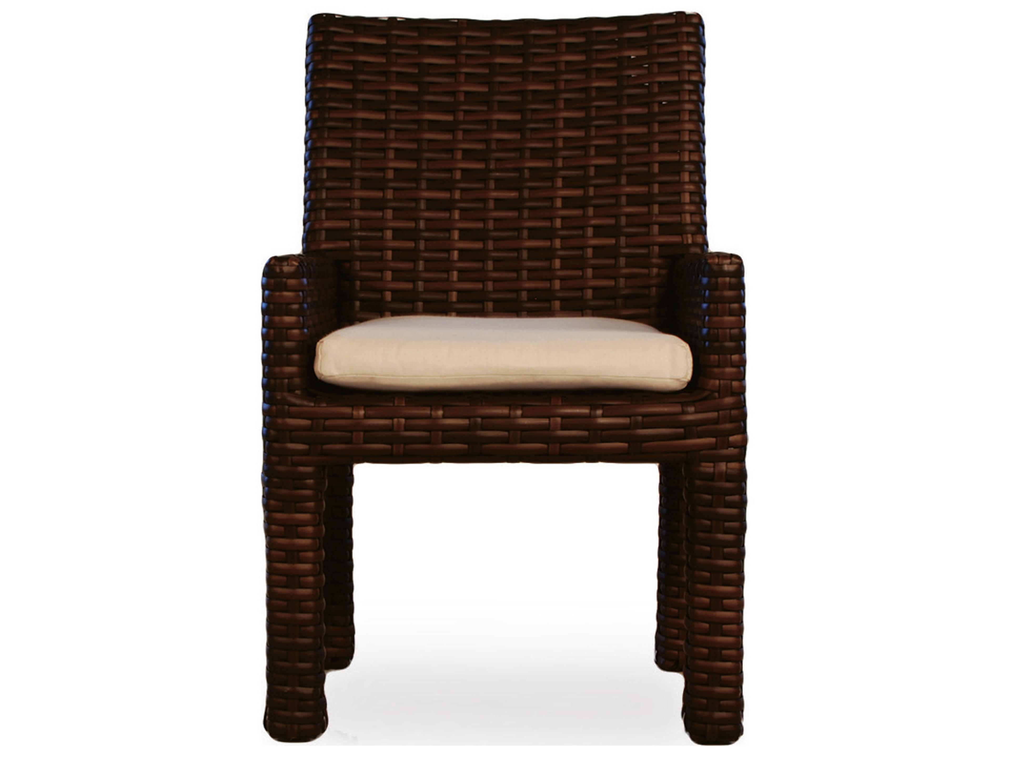 Lloyd Flanders Contempo Wicker Arm Outdoor Dining Chair