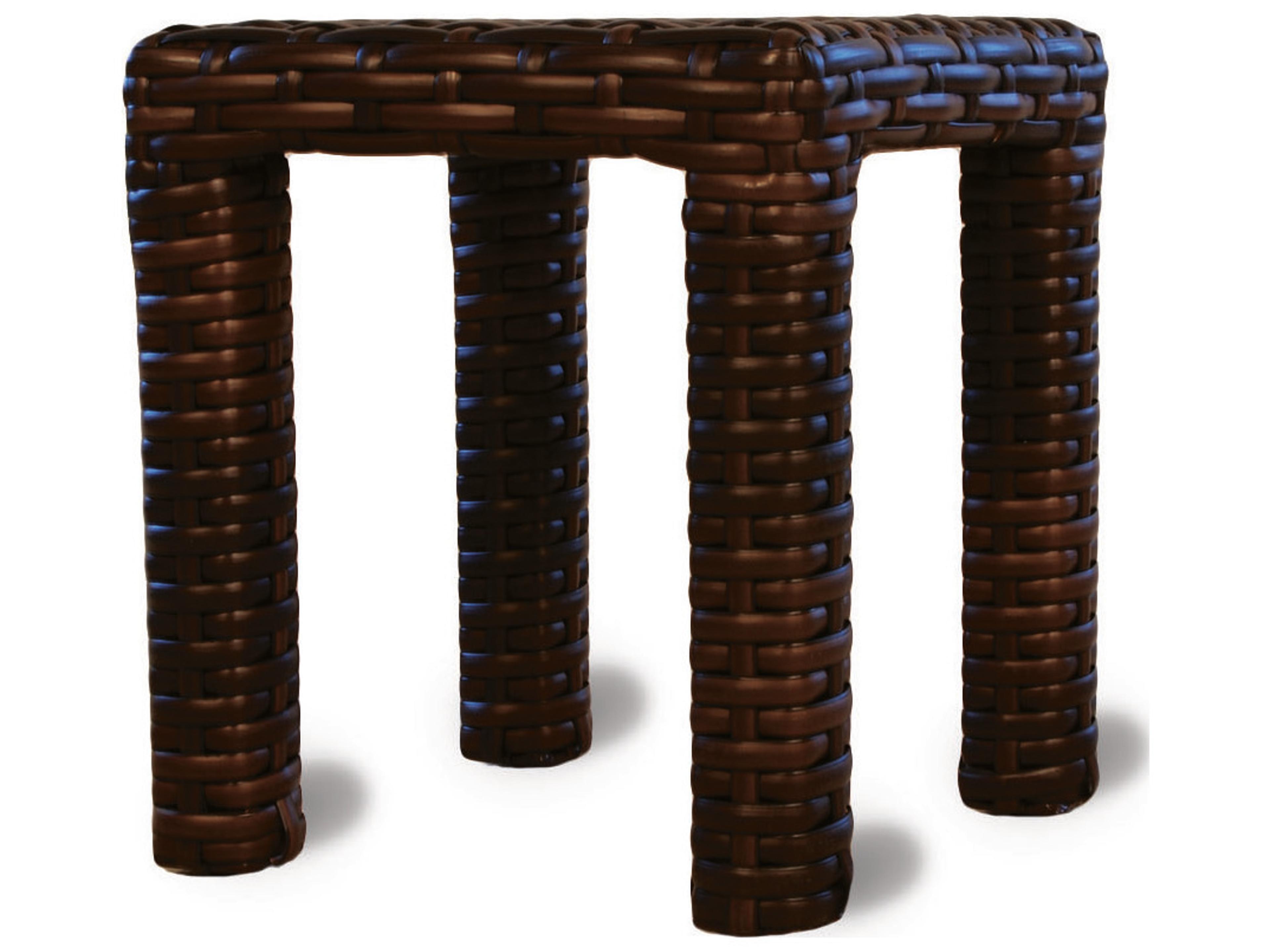 Contempo Woven End Table Stool Modern