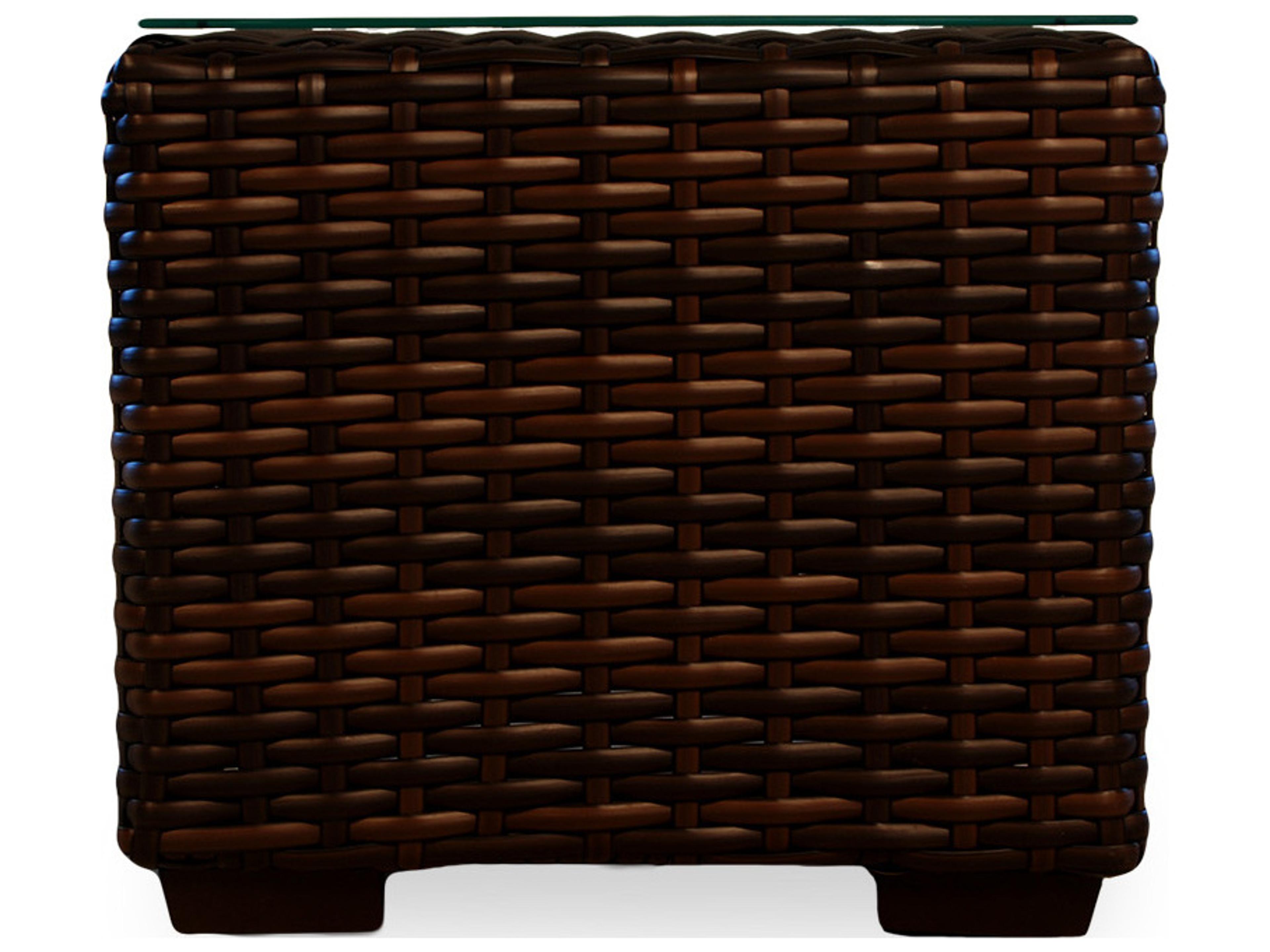 Lloyd Flanders Contempo Wicker Square Outdoor Patio End Table